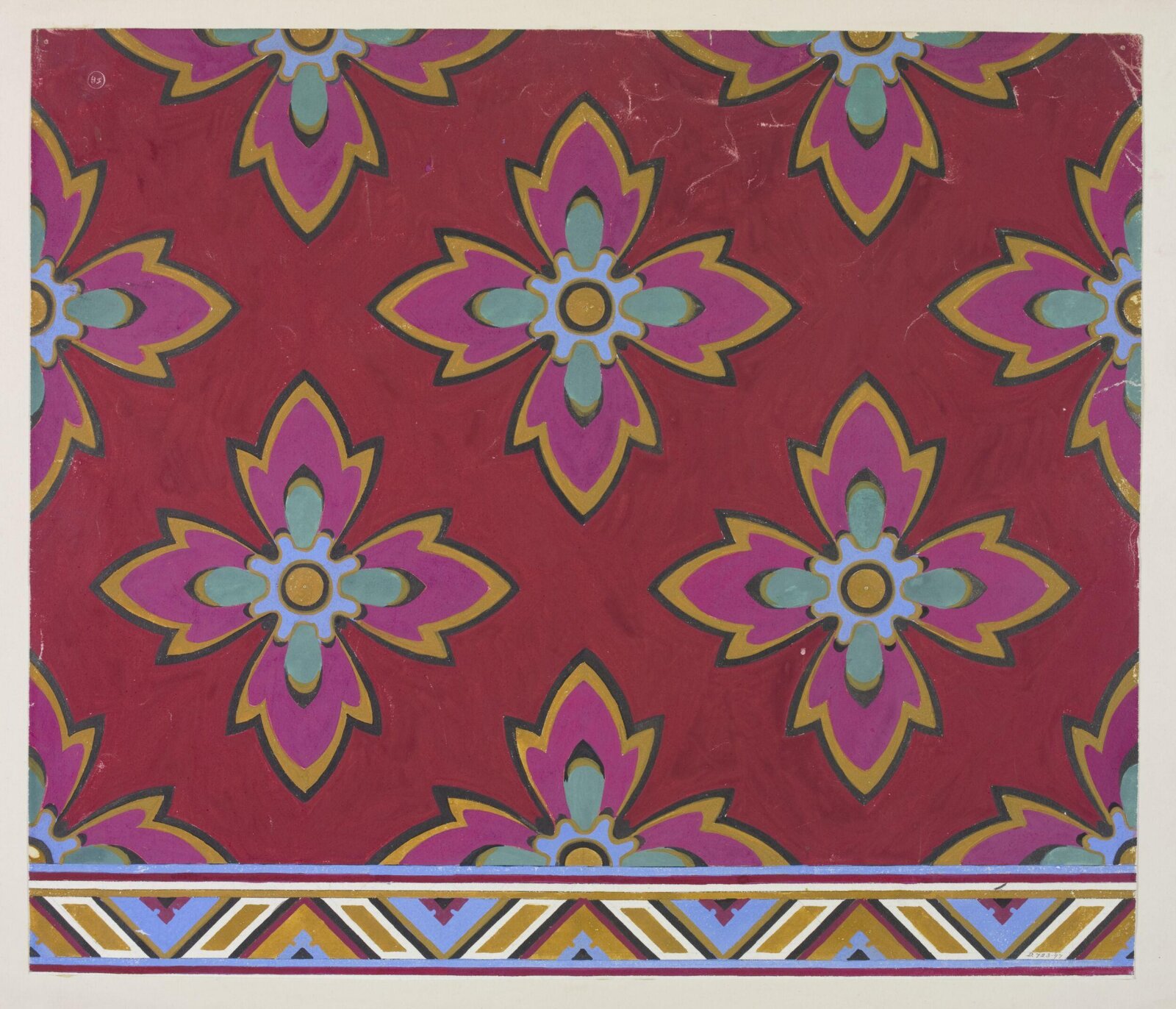 Design for carpet., Owen Jones, 1809 - 1874