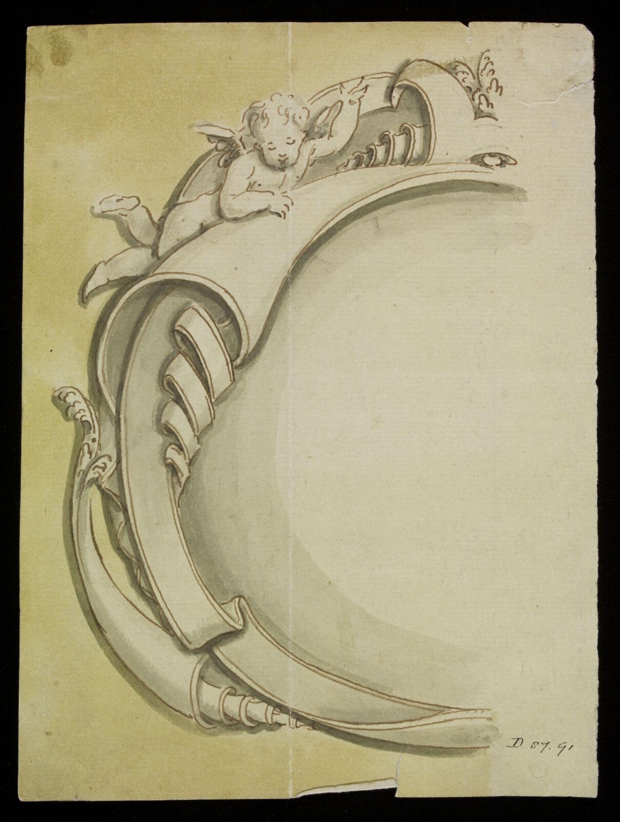 Drawing, attributed to James Sir Thornhill, early 18th century