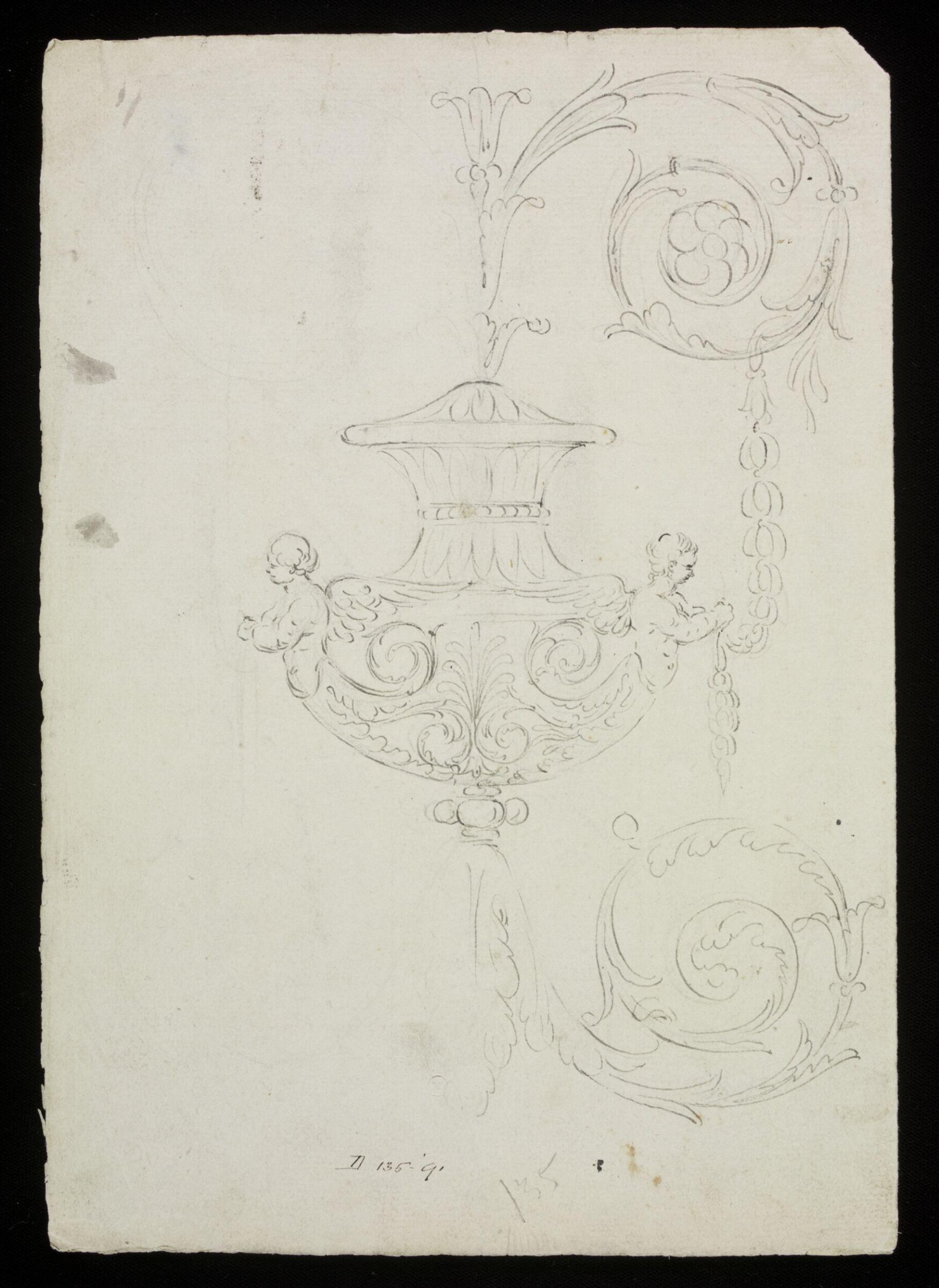 Drawing, attributed to James Sir Thornhill, early 18th century