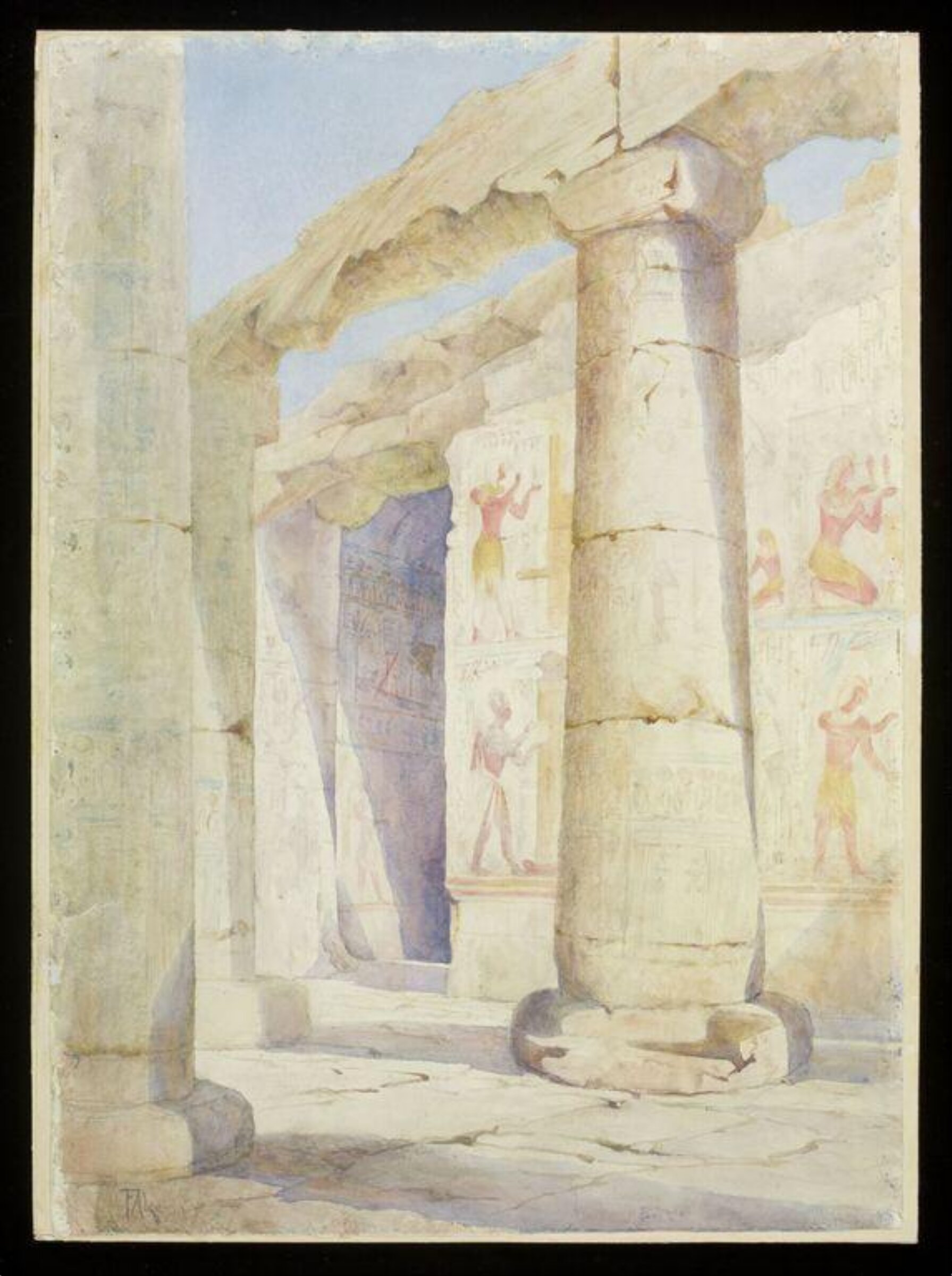 Temple at Abydos, Frances Anna Lee, c. 1920