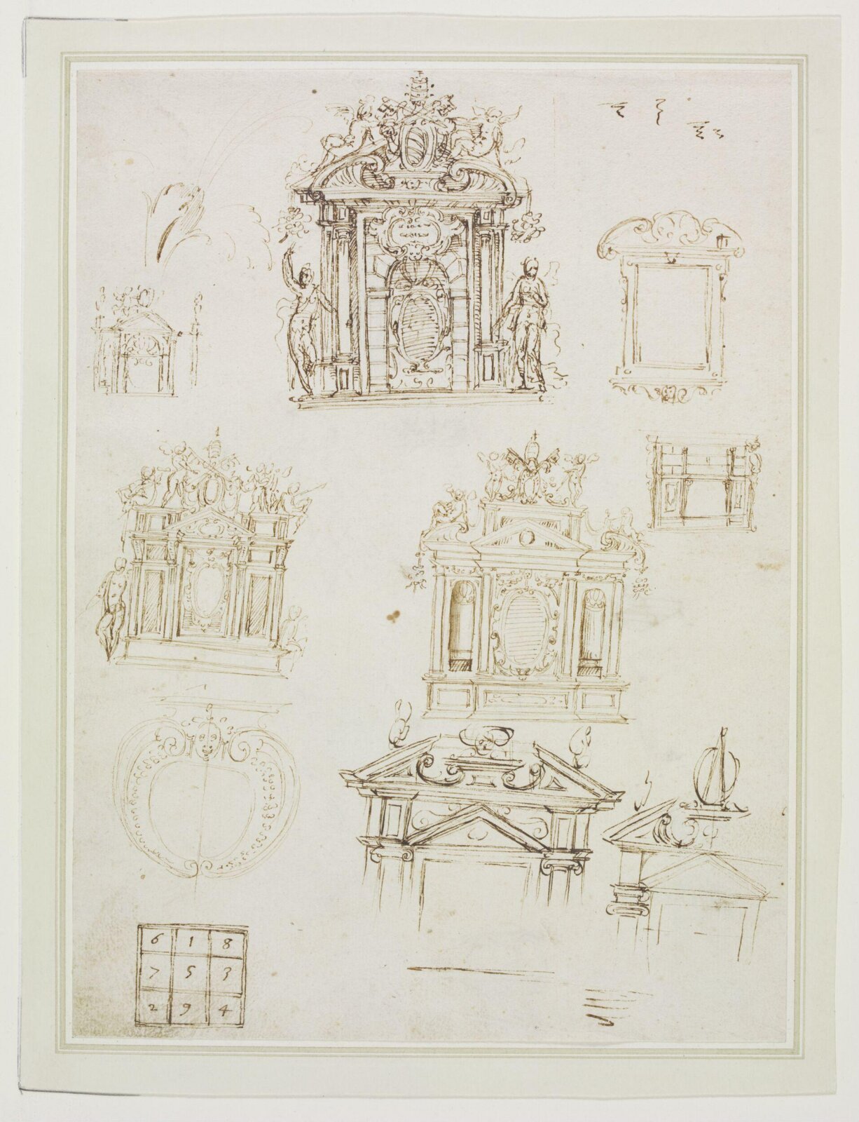 Drawing, Guglielmo della Porta, c.1572-1577