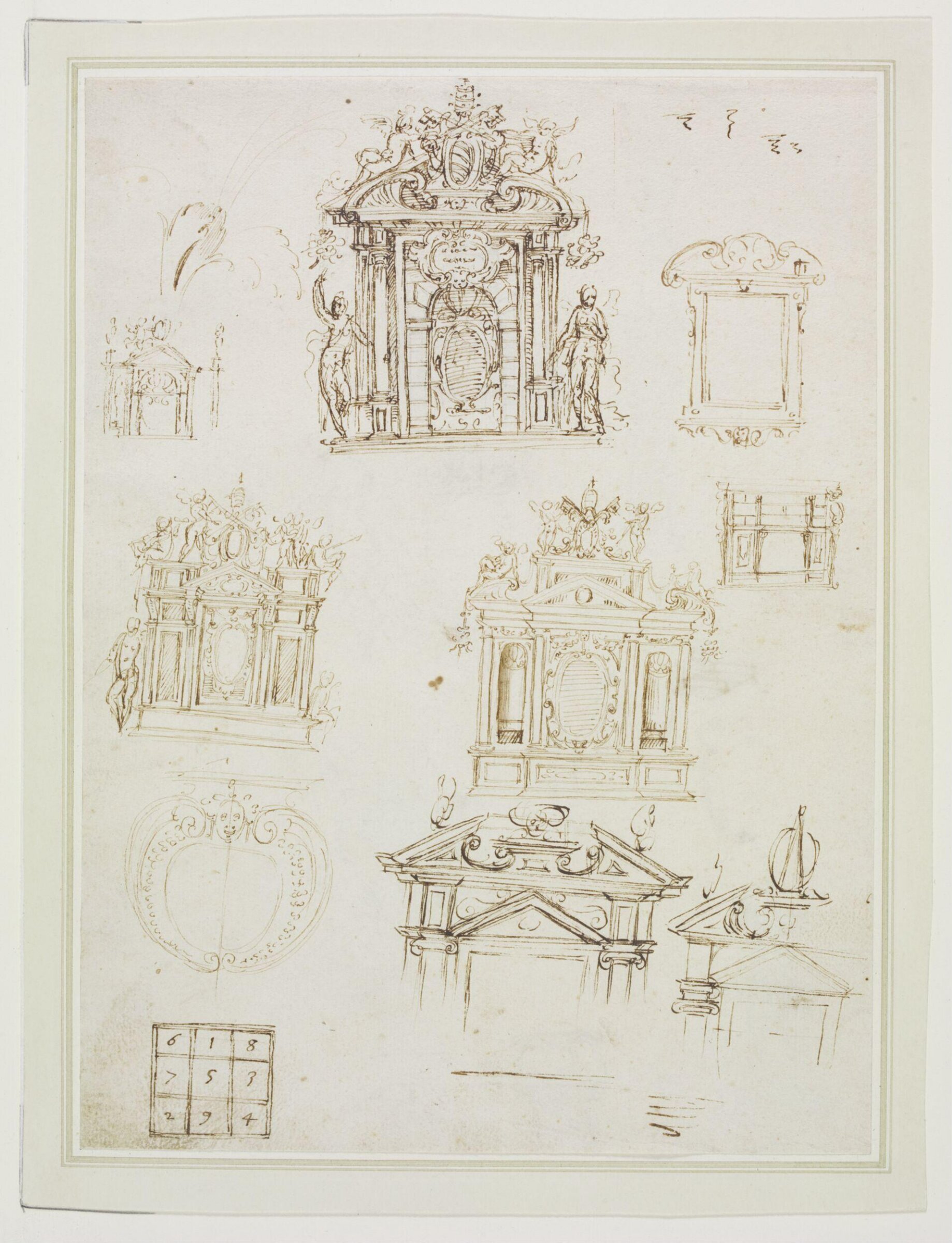 Drawing, Guglielmo della Porta, c.1572-1577
