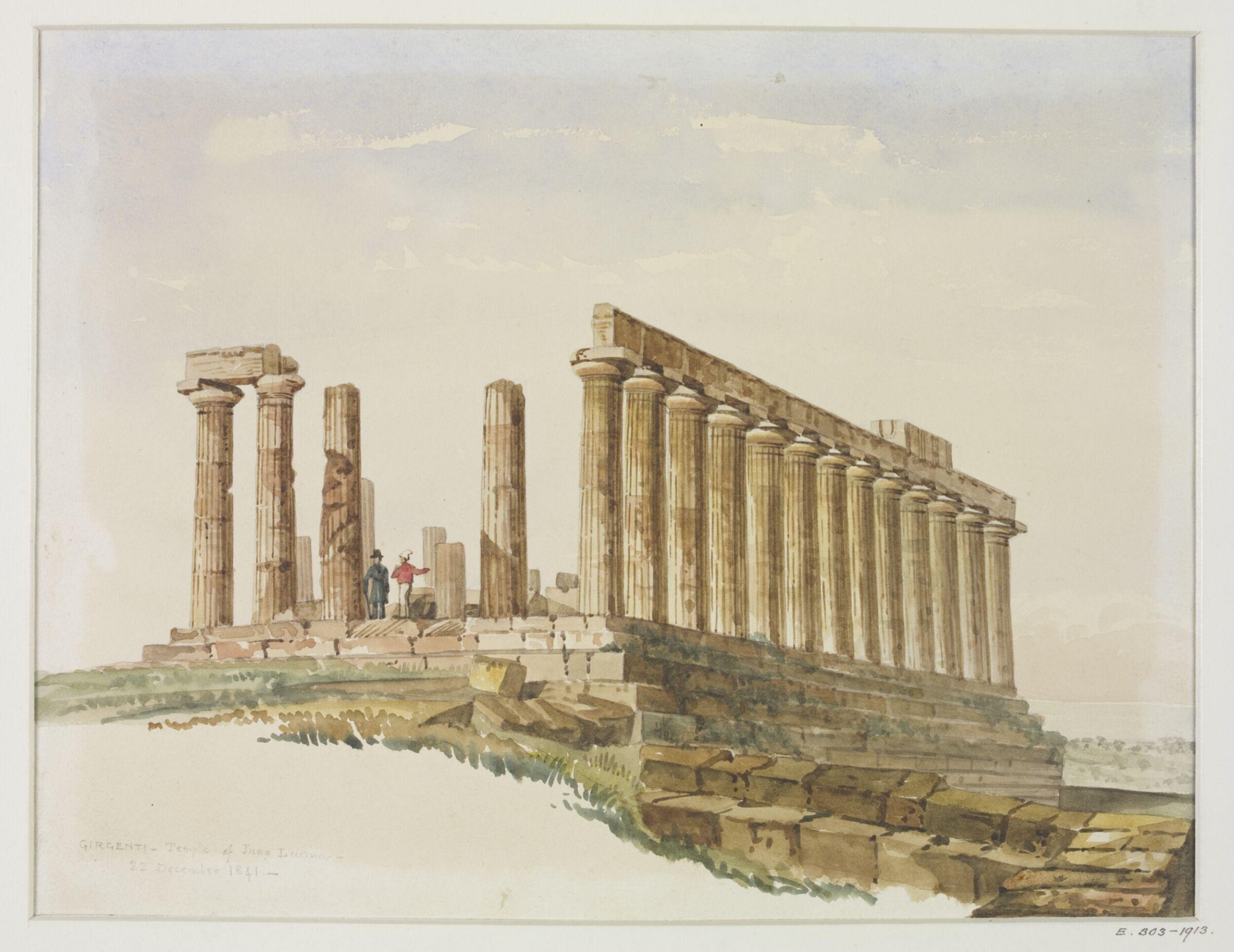 Girgenti. Temple of Juno Lucina., Thomas Hayter Lewis, 22/12/1841