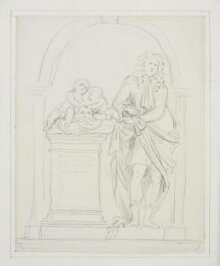 Drawing of the Monument to Viscount Campden (1663-81) in Exon Church, Leicestershire thumbnail 1