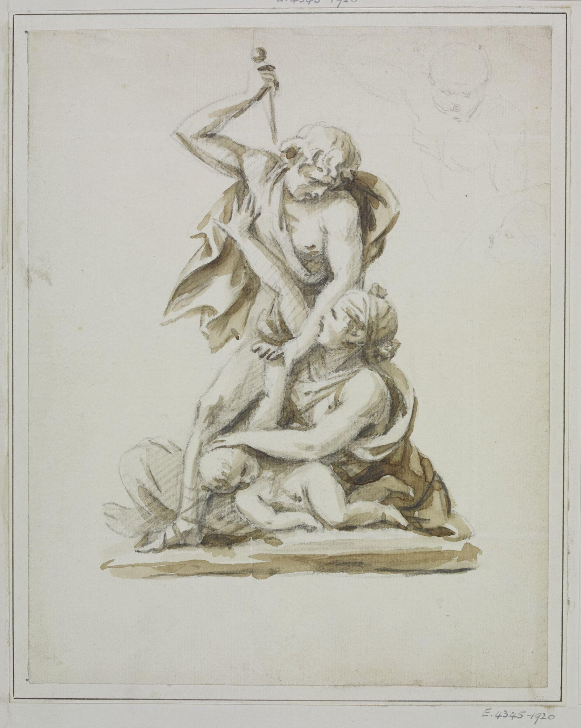 Unidentified design, sculpture, Joseph Frans Nollekens, 1737-1823