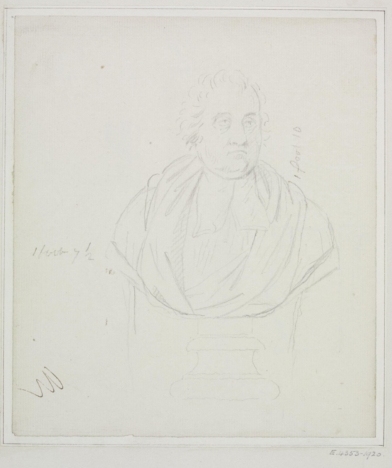 Drawing, Joseph Frans Nollekens, 1737-1823