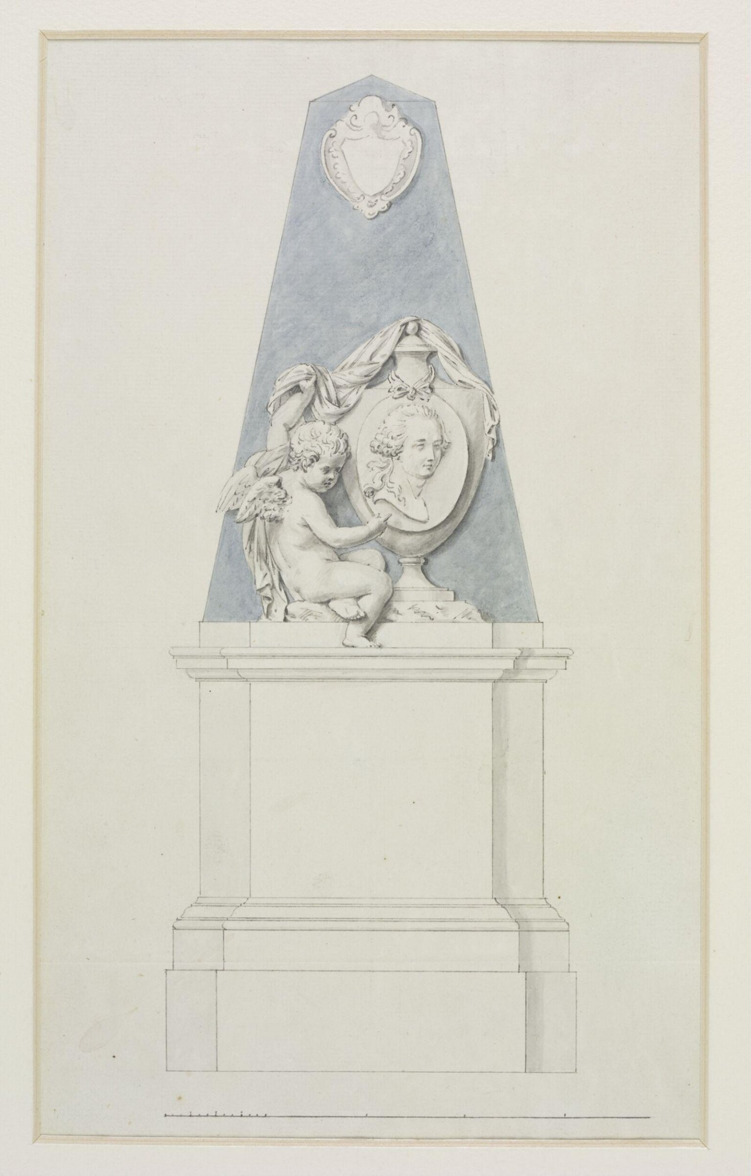 Design for monument, Joseph Frans Nollekens, 1737-1823