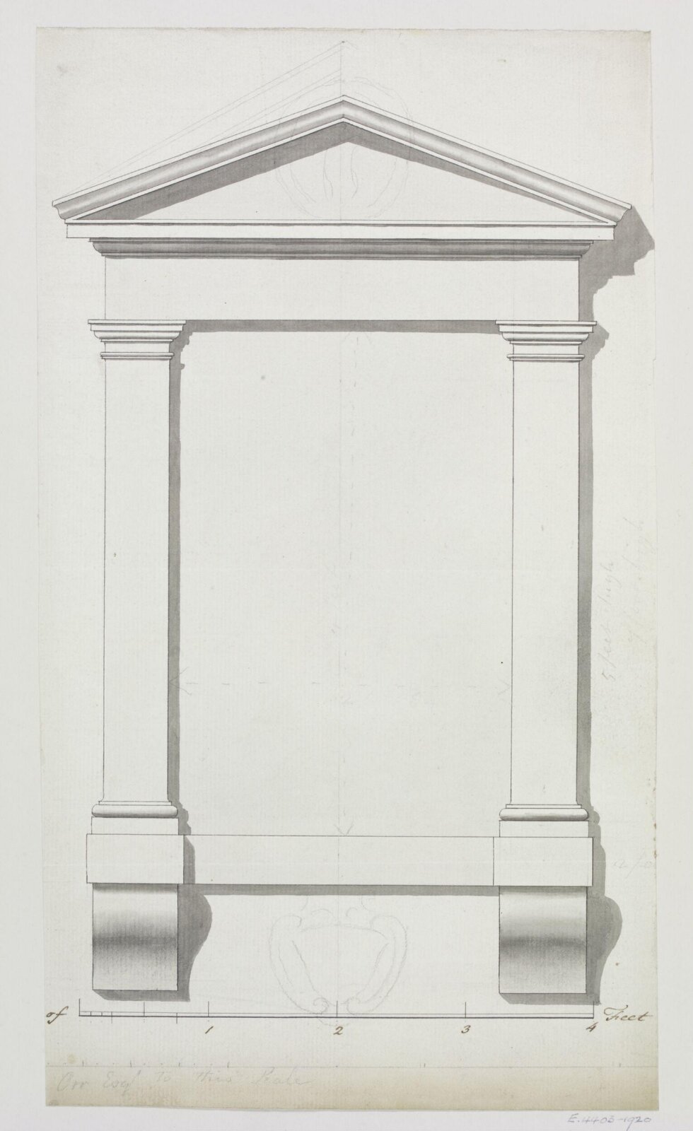 Unidentified monument design, Joseph Frans Nollekens, 1737-1823
