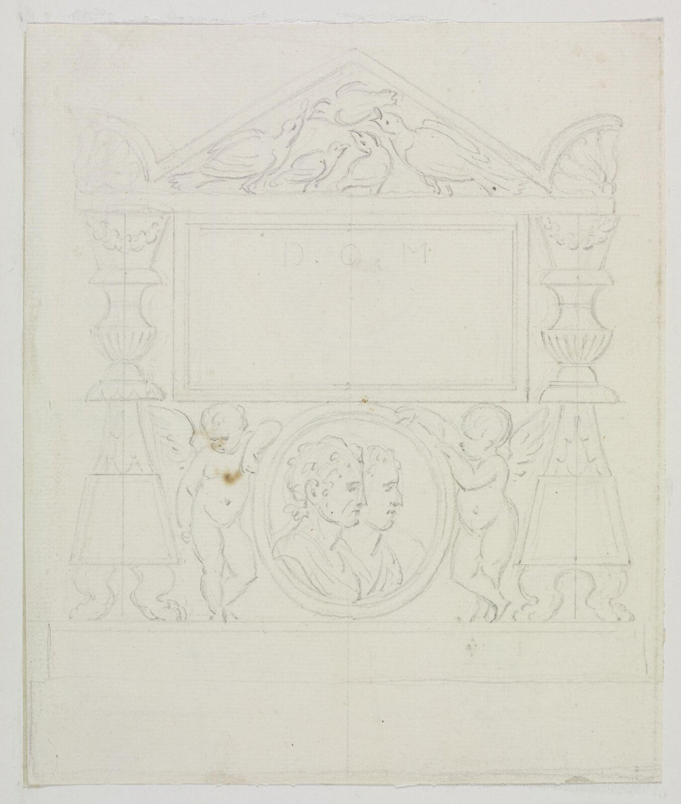Unidentified design, monument, Joseph Frans Nollekens, 1737-1823
