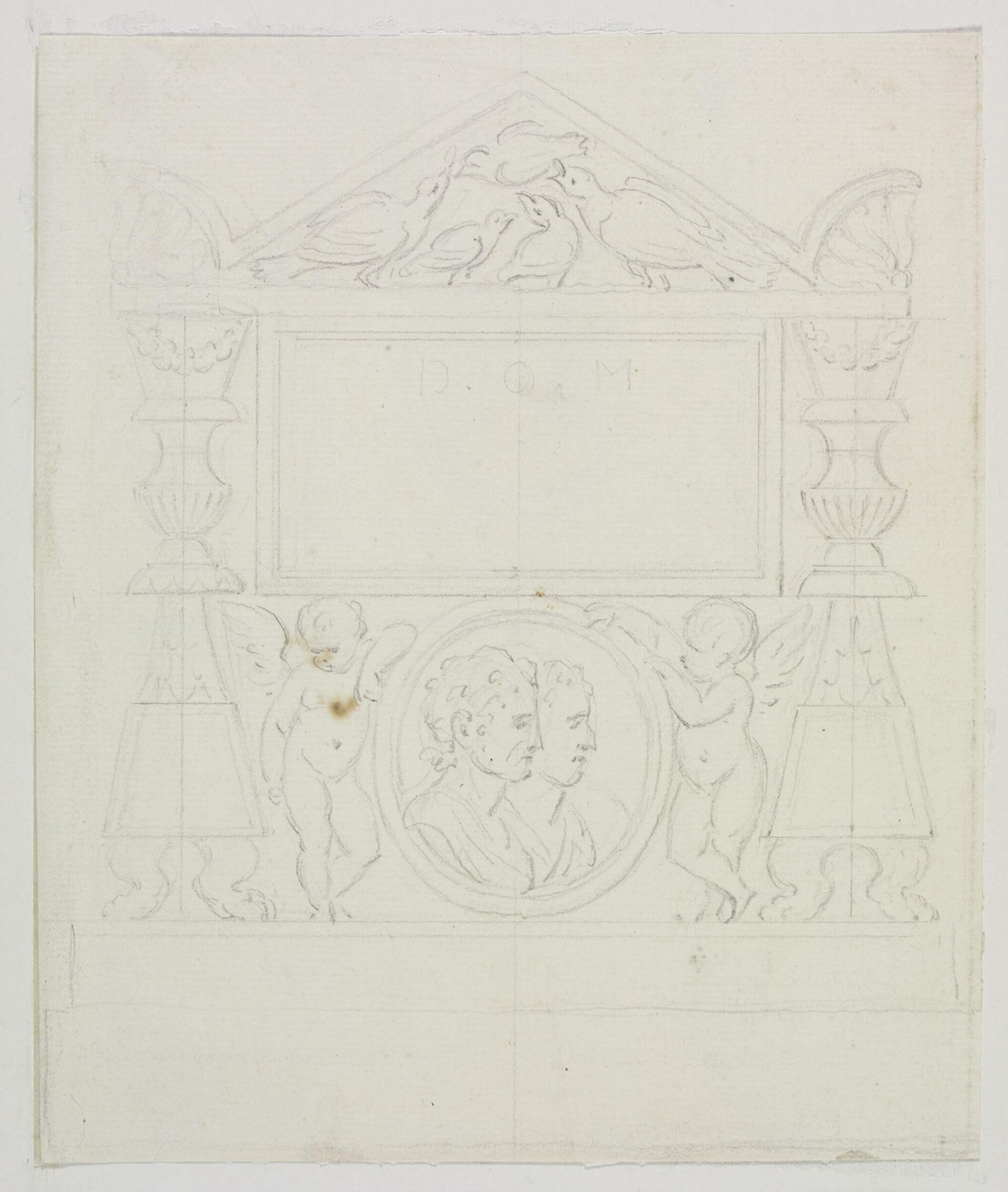 Unidentified design, monument, Joseph Frans Nollekens, 1737-1823