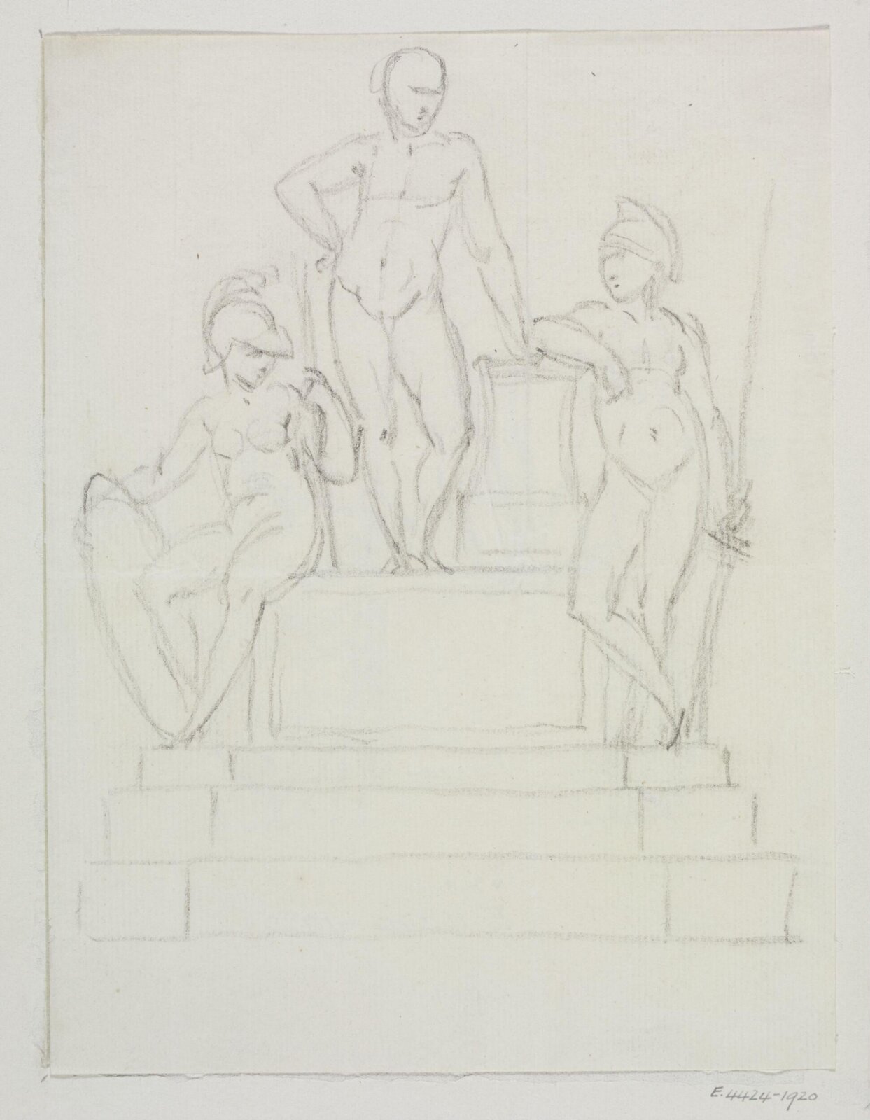 Monument design, Joseph Frans Nollekens, 1737-1823