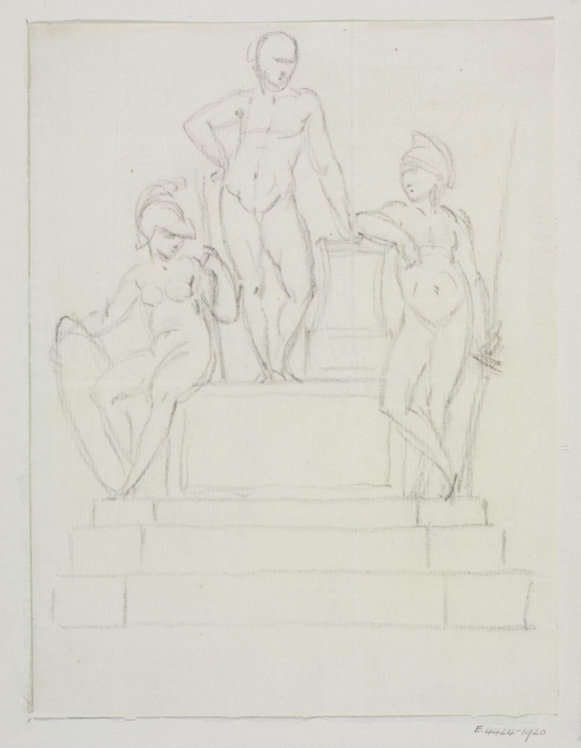 Monument design, Joseph Frans Nollekens, 1737-1823
