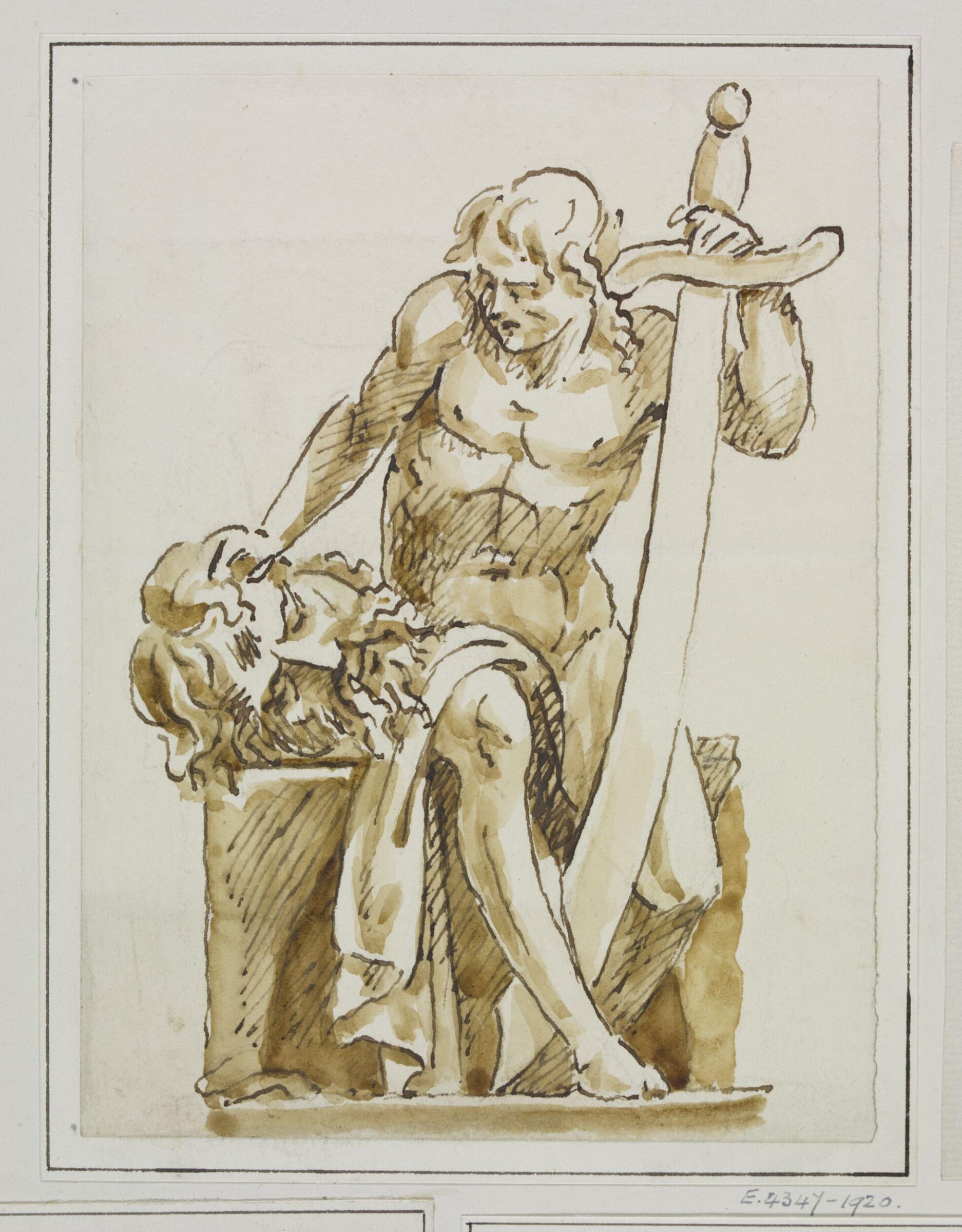 Unidentified design, sculpture, Joseph Frans Nollekens, 1737-1823
