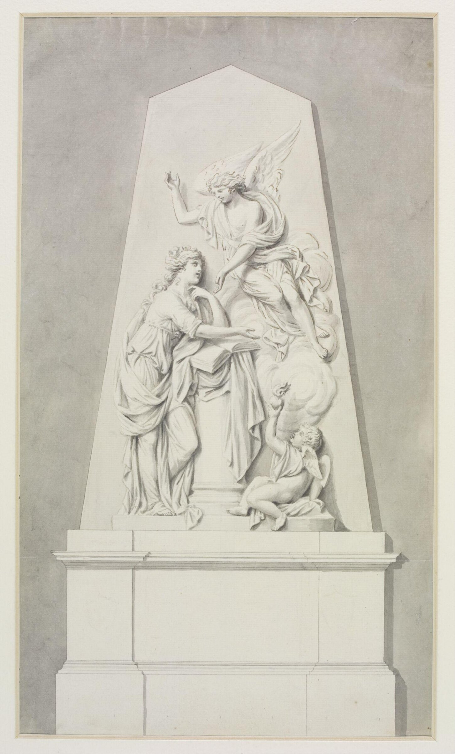 Monument design, Joseph Frans Nollekens, 1737-1823