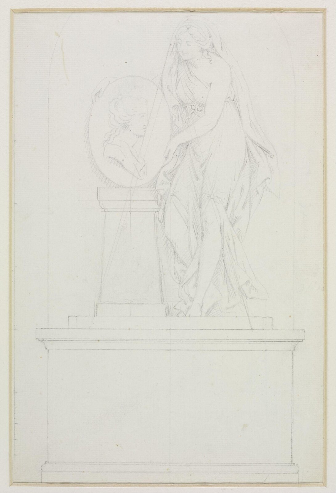 Monument design, Joseph Frans Nollekens, 1737-1823