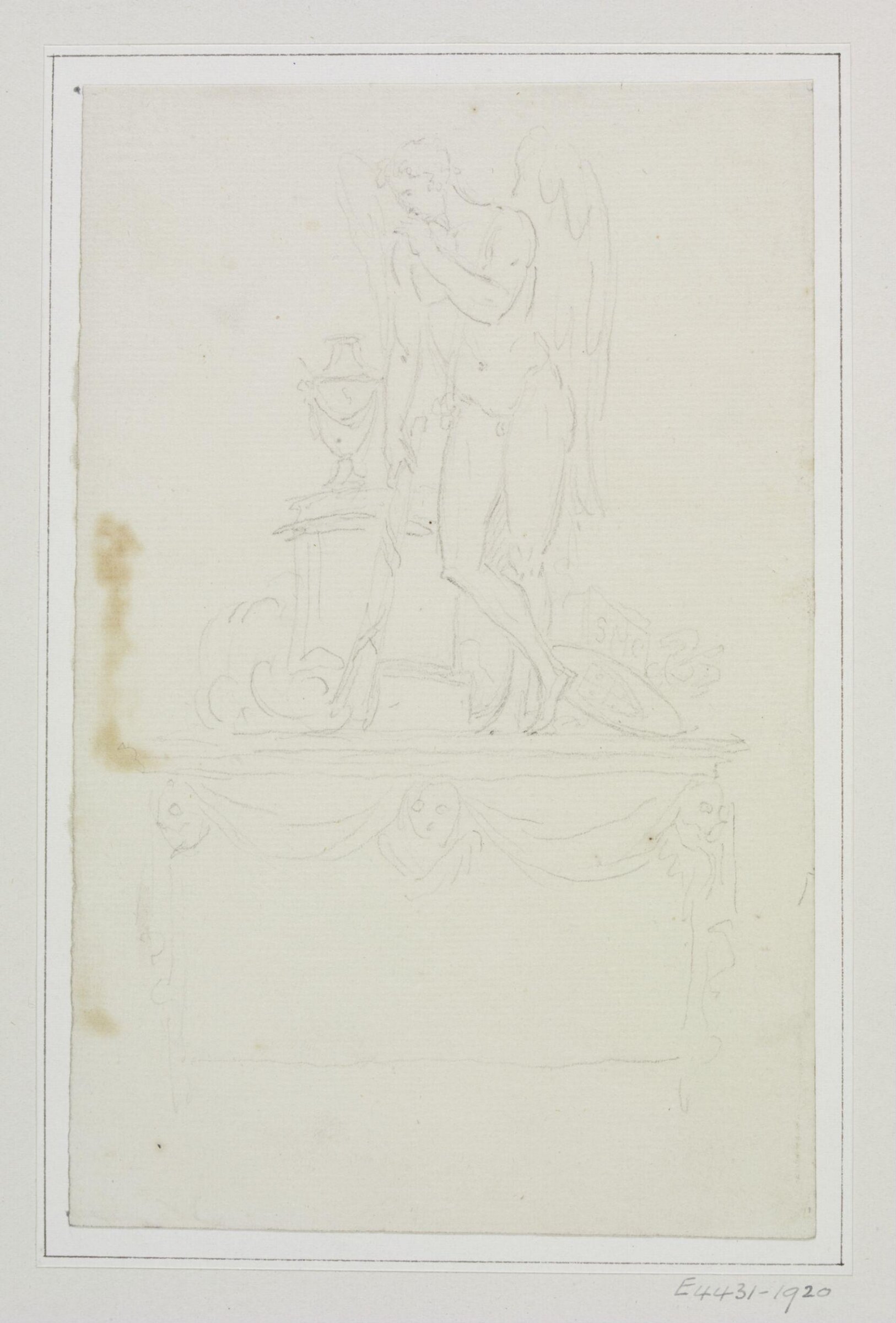 Unidentified monument design, Joseph Frans Nollekens, 1737-1823