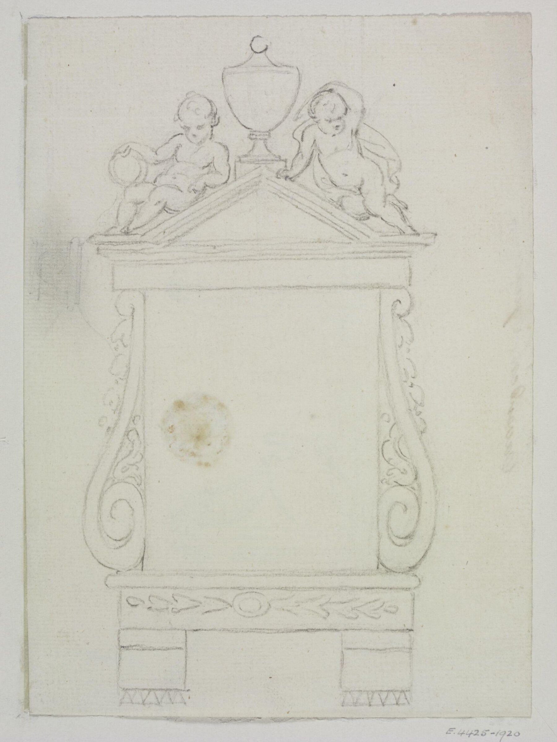Monument design, Joseph Frans Nollekens, 1737-1823