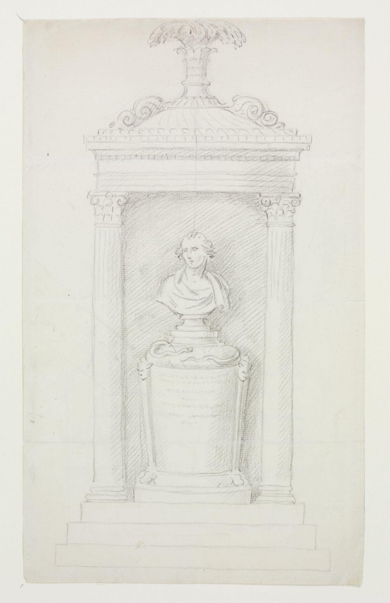 Monument design, Joseph Frans Nollekens, 1737-1823