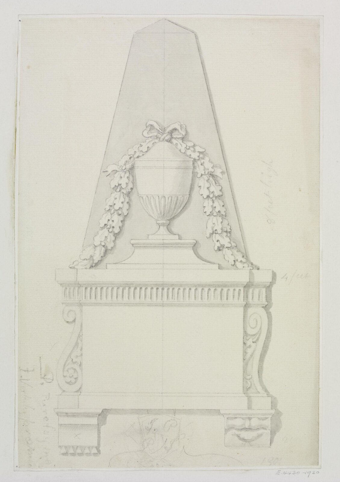 Unidentified design, Joseph Frans Nollekens, 1737-1823