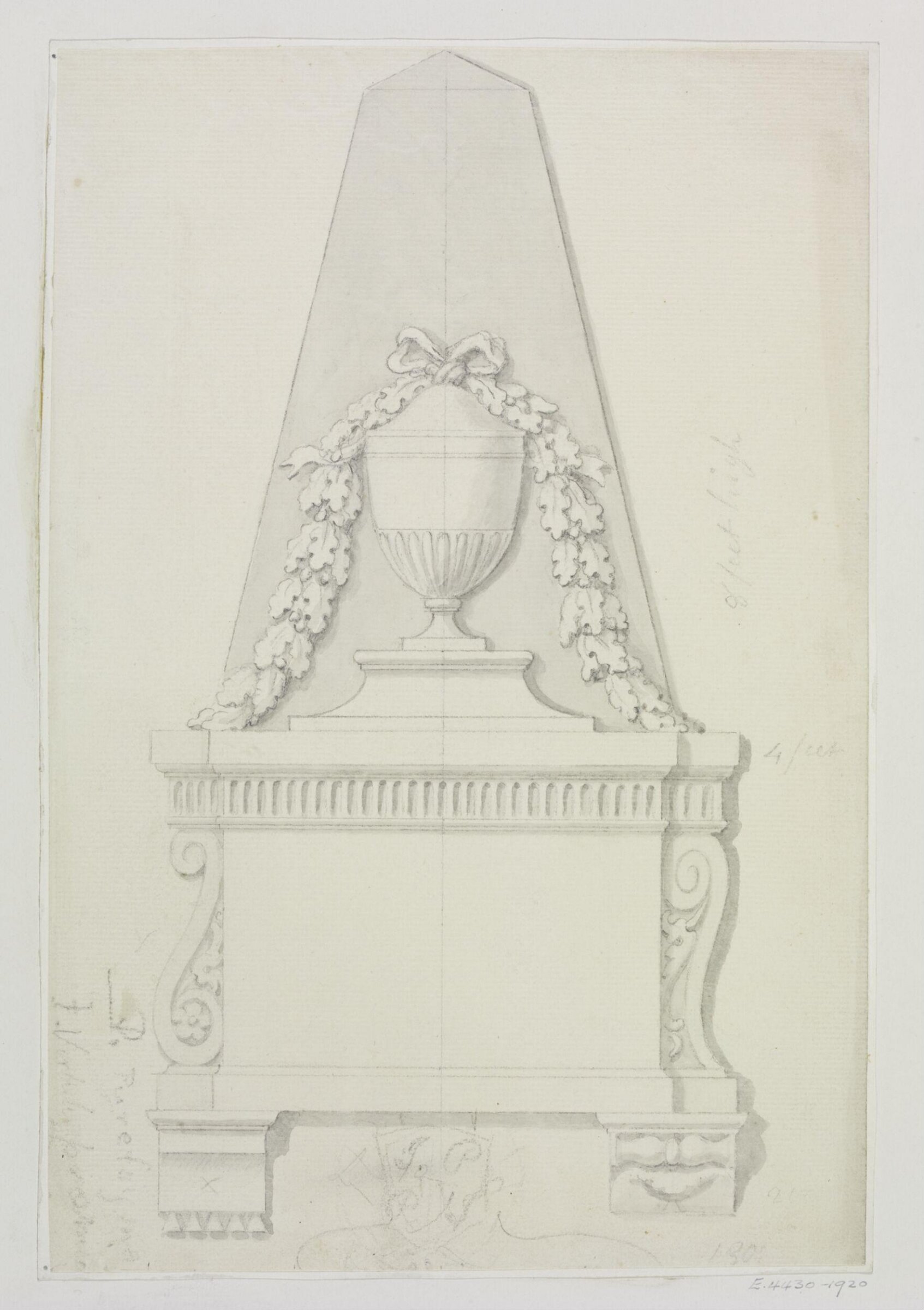 Unidentified design, Joseph Frans Nollekens, 1737-1823