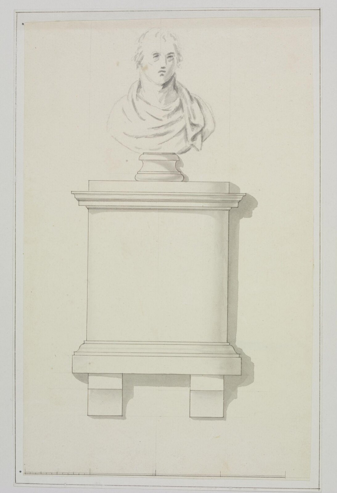 Design for monument, Joseph Frans Nollekens, 1737-1823