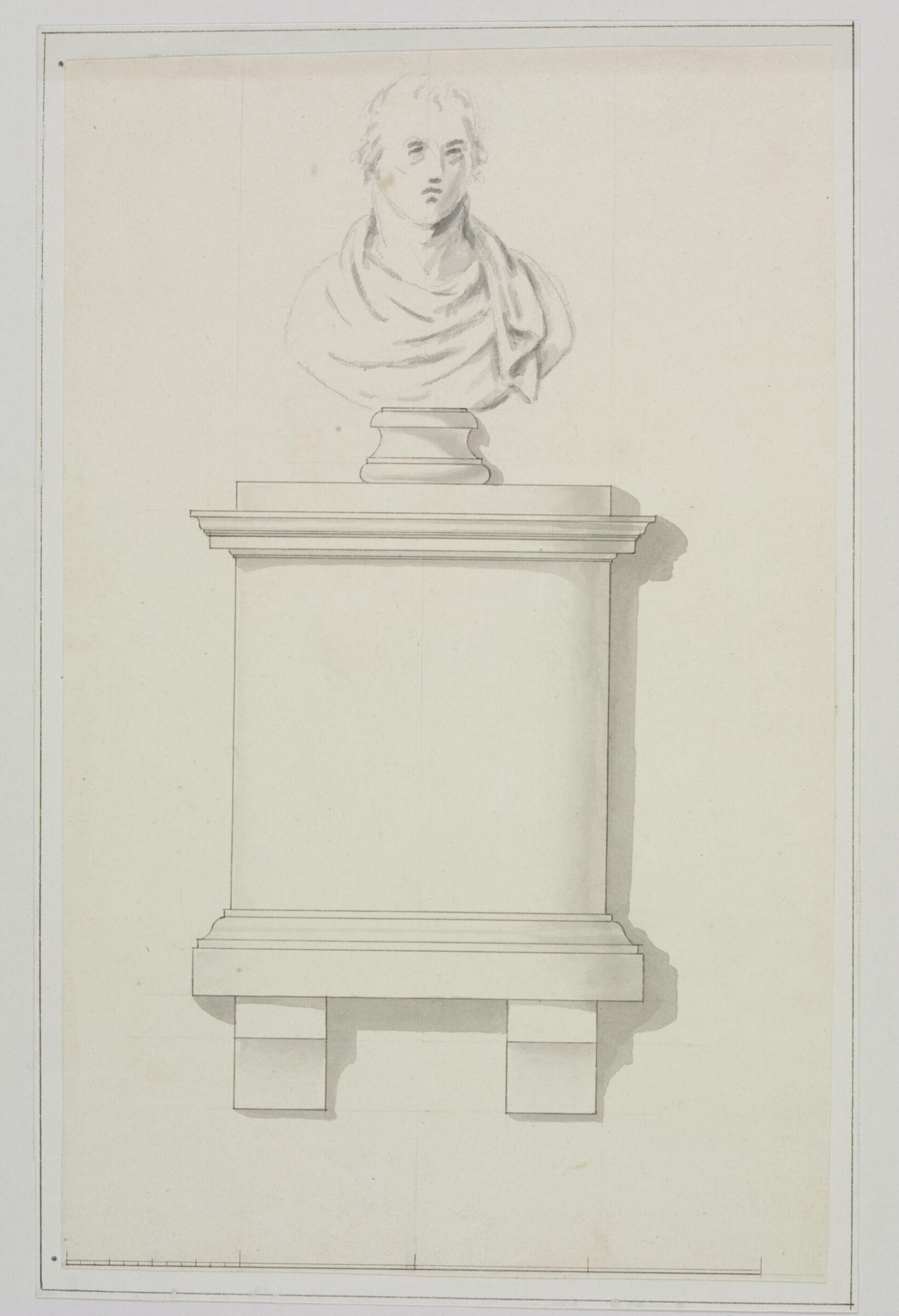 Design for monument, Joseph Frans Nollekens, 1737-1823