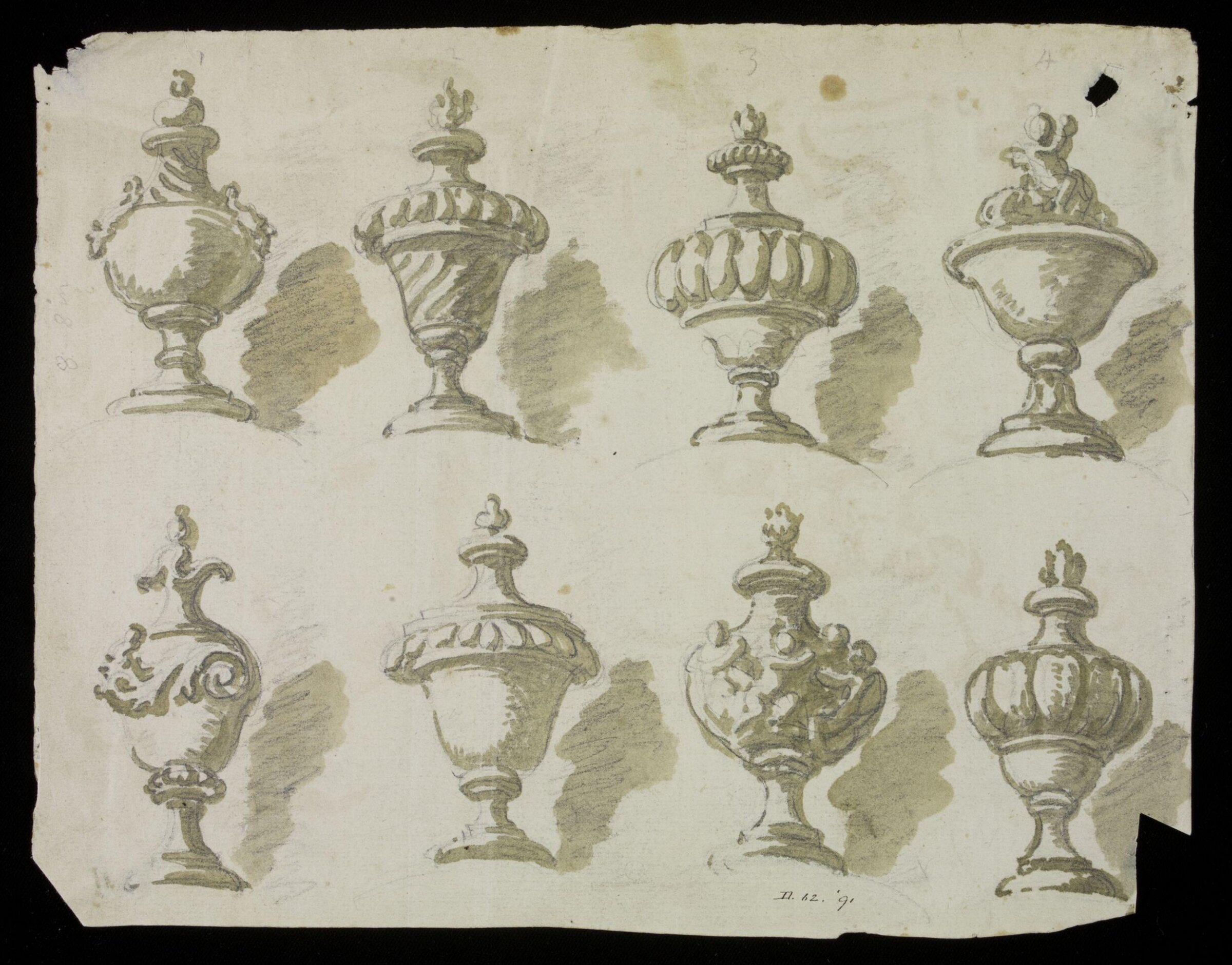 Drawing, attributed to James Sir Thornhill, early 18th century
