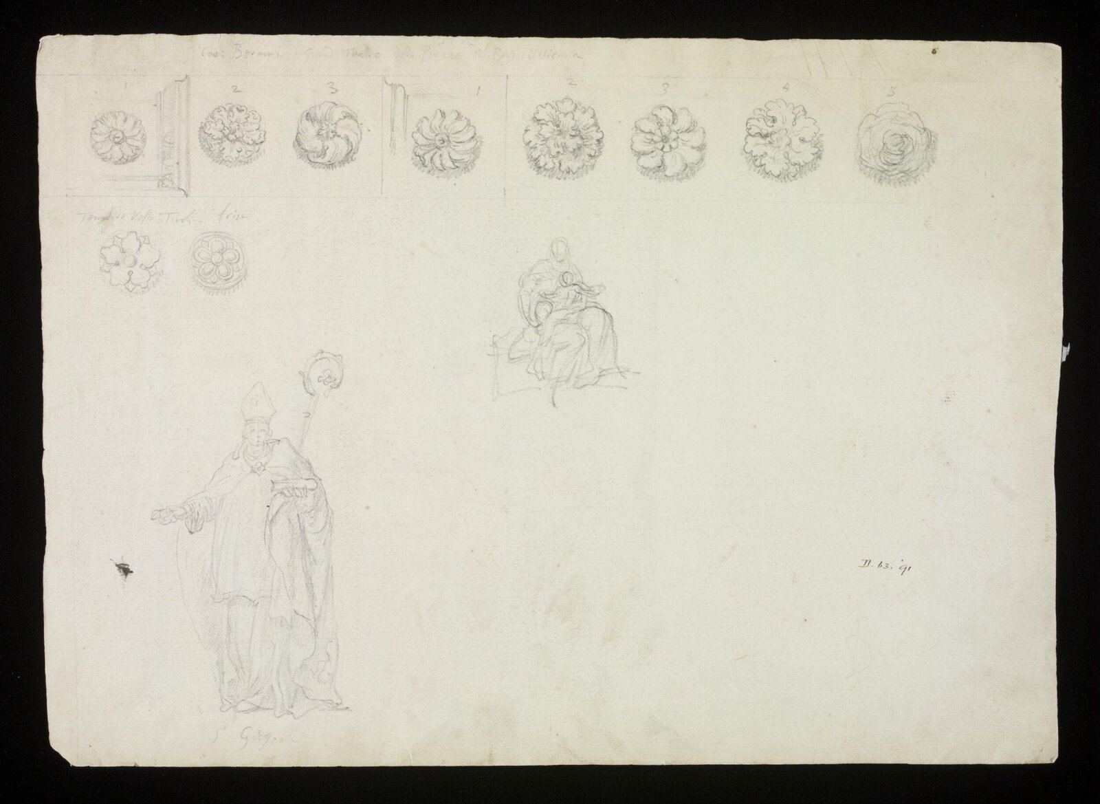 Drawing, attributed to James Sir Thornhill, early 18th century