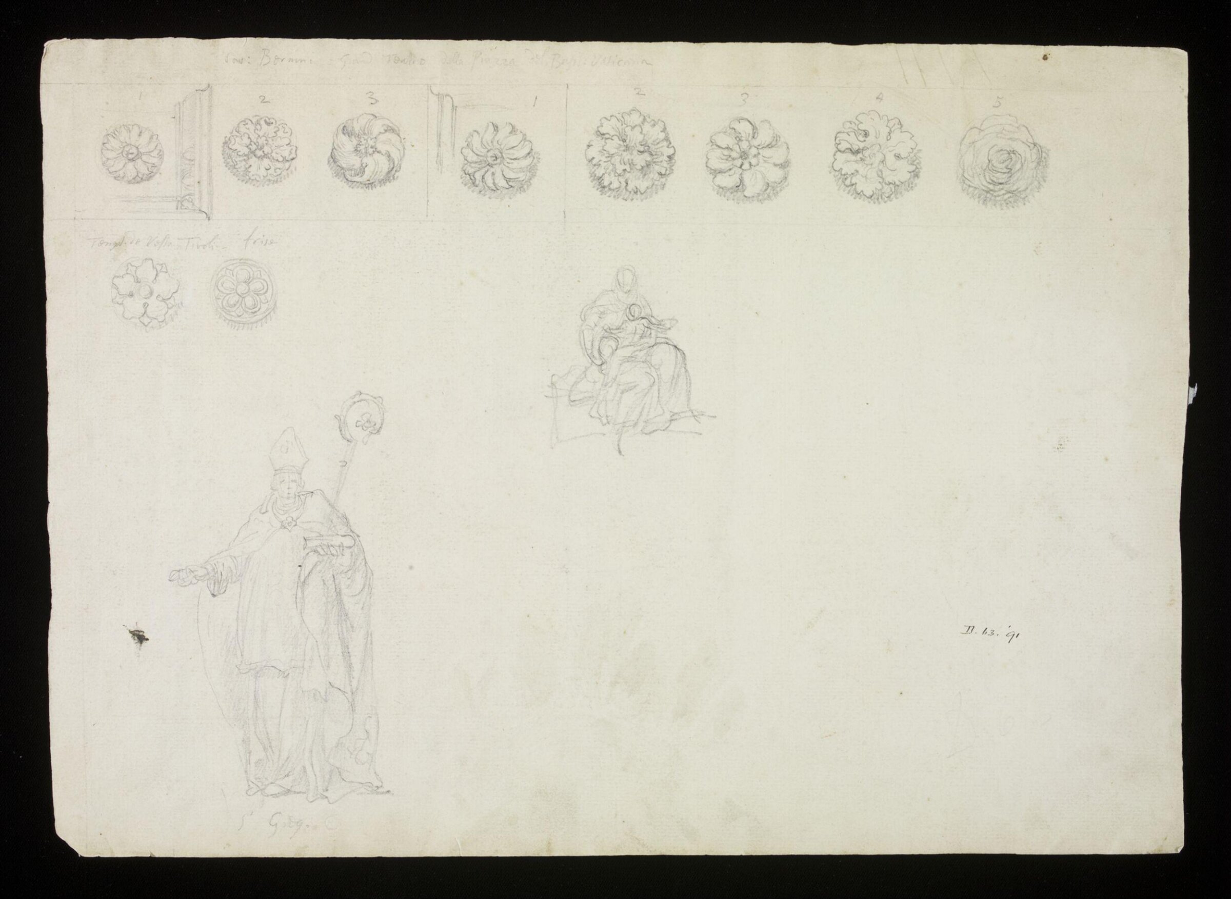 Drawing, attributed to James Sir Thornhill, early 18th century
