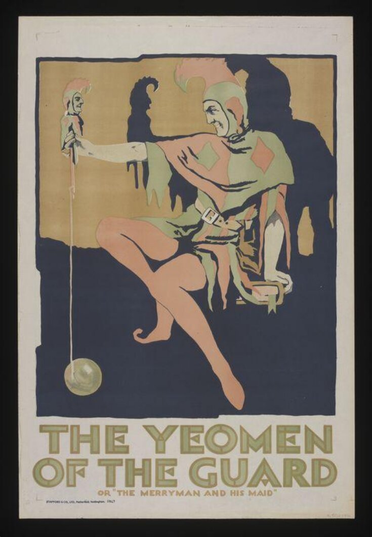 Stock poster issued by Stafford and Co. advertising <i>The Yeomen of the Guard</i>, c.1930 image
