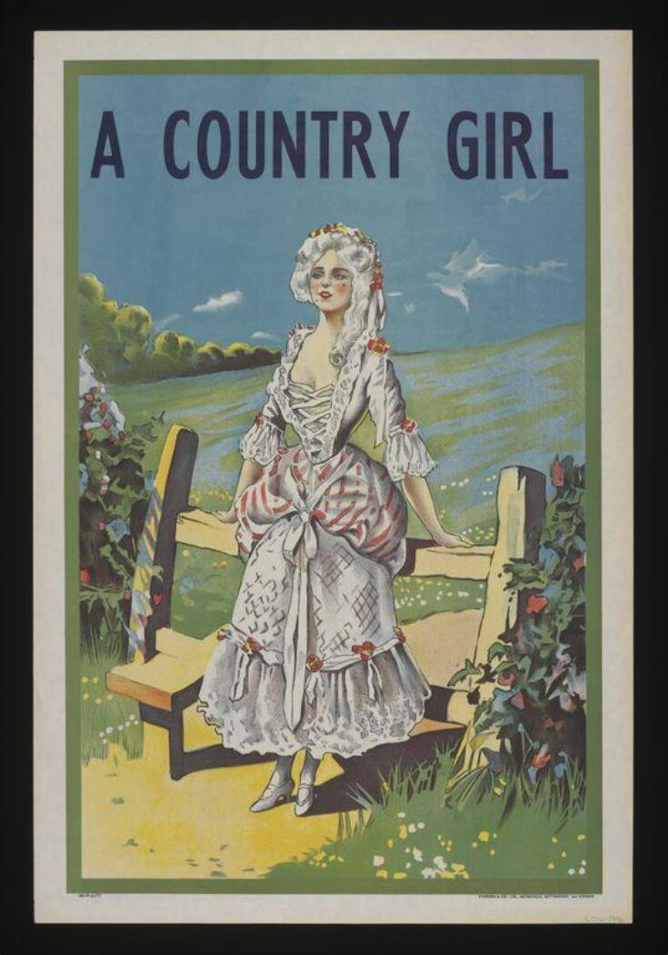 Poster advertising A Country Girl image