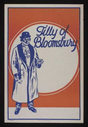 Stock poster issued by Stafford and Co. advertising <i>Tilly of Bloomsbury</i>, ca.1930.