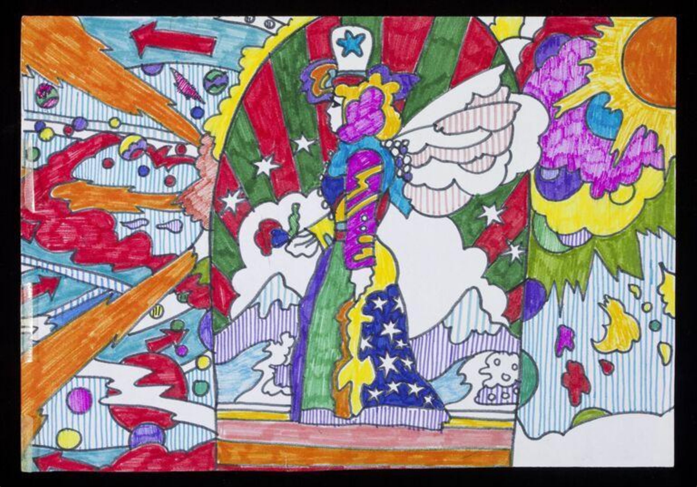 Design for mural known as 'The Secret Island', John Upton, ca. 1975-76