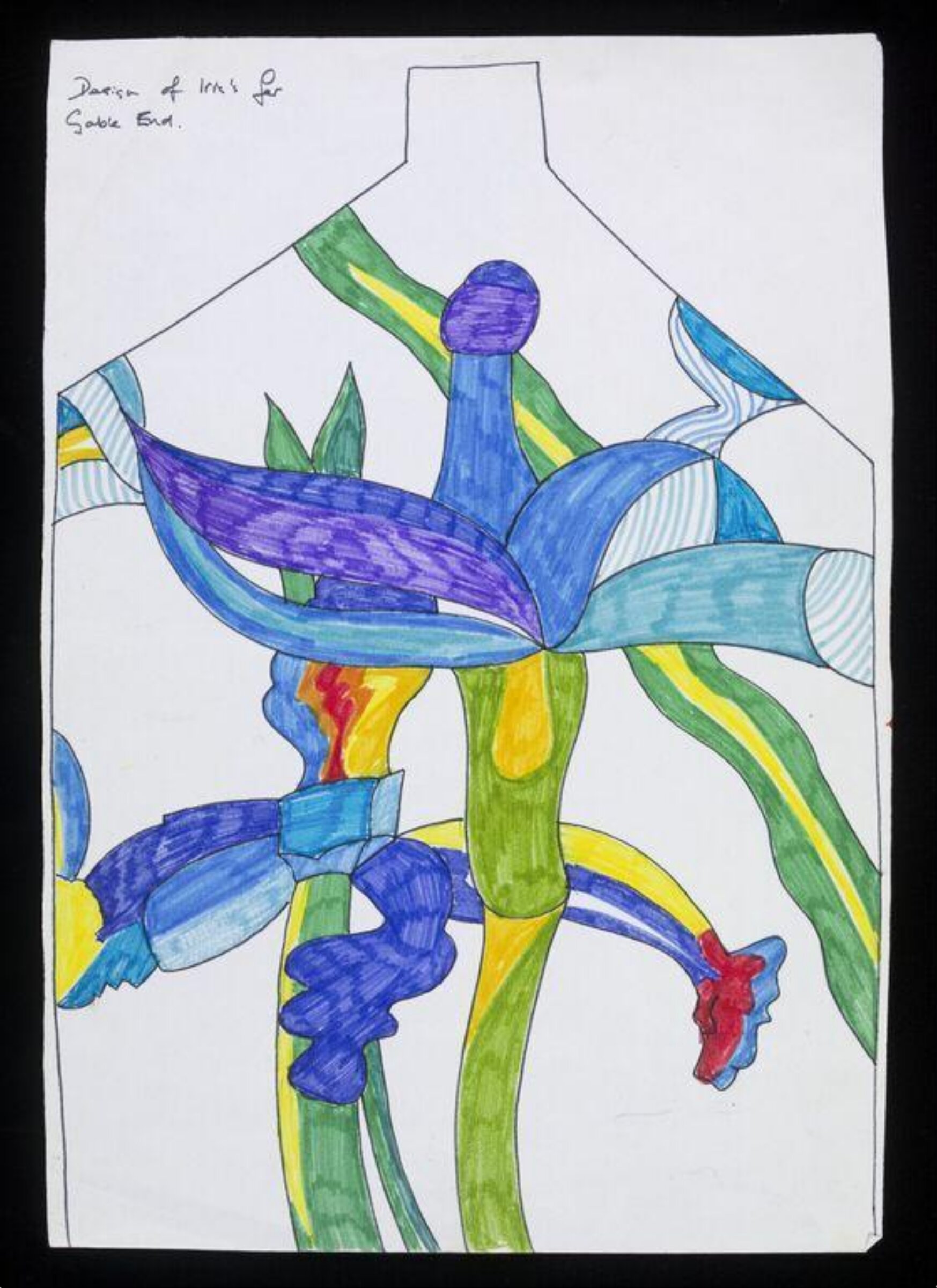 Design for mural known as 'The Secret Island', John Upton, ca. 1975-76