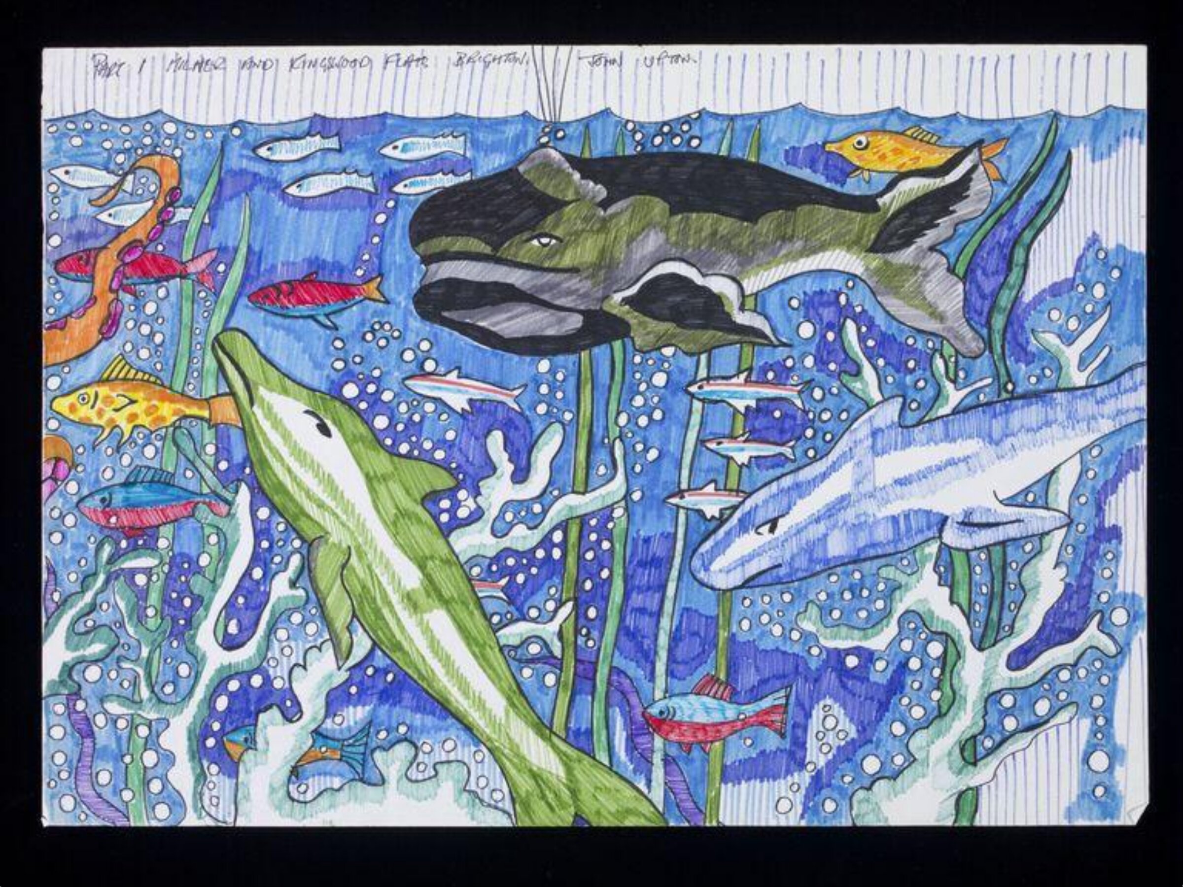 Design for mural known as 'The Secret Island', John Upton, ca. 1975-76