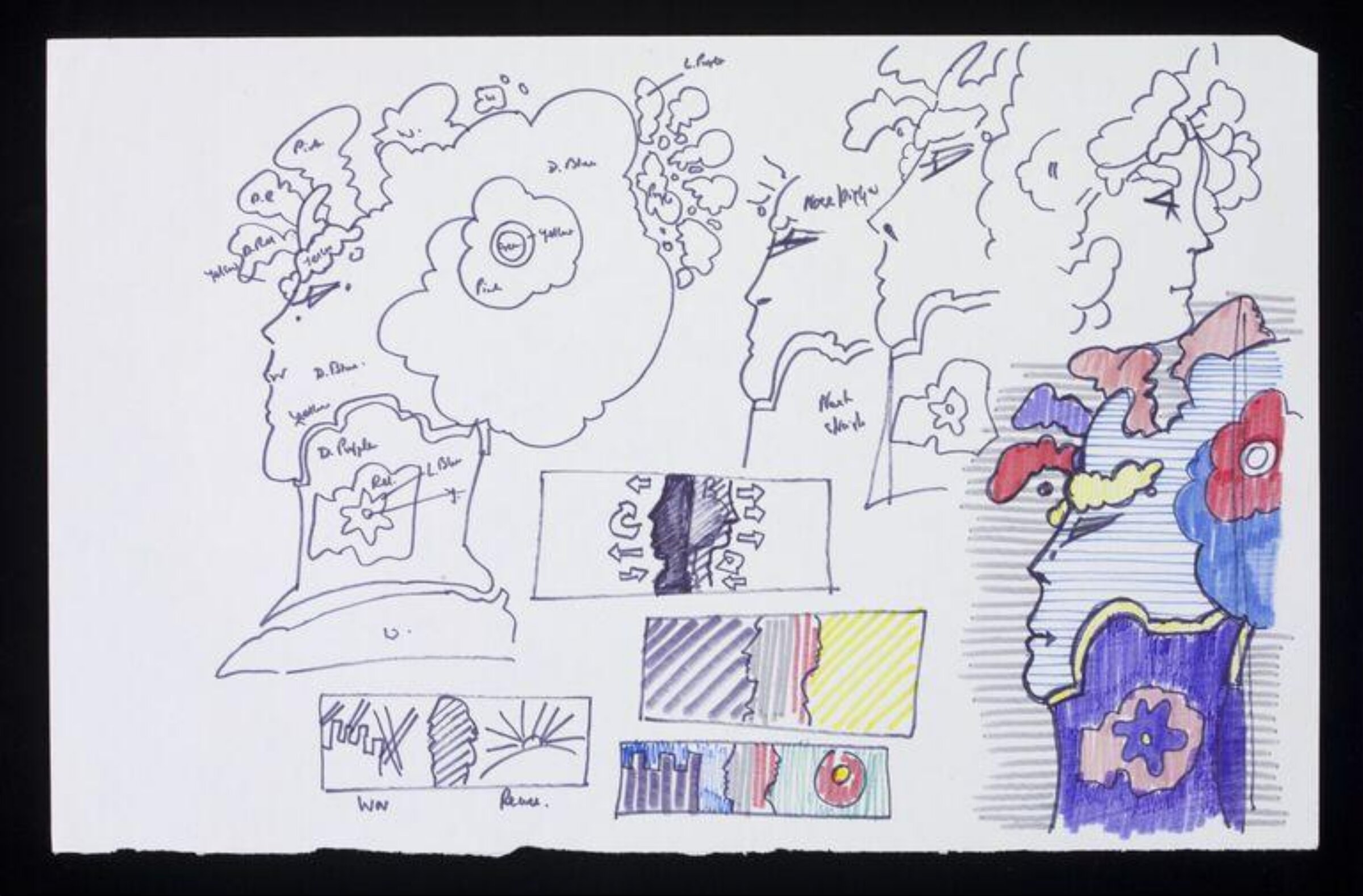 Design for mural known as 'The Secret Island', John Upton, ca. 1975-76
