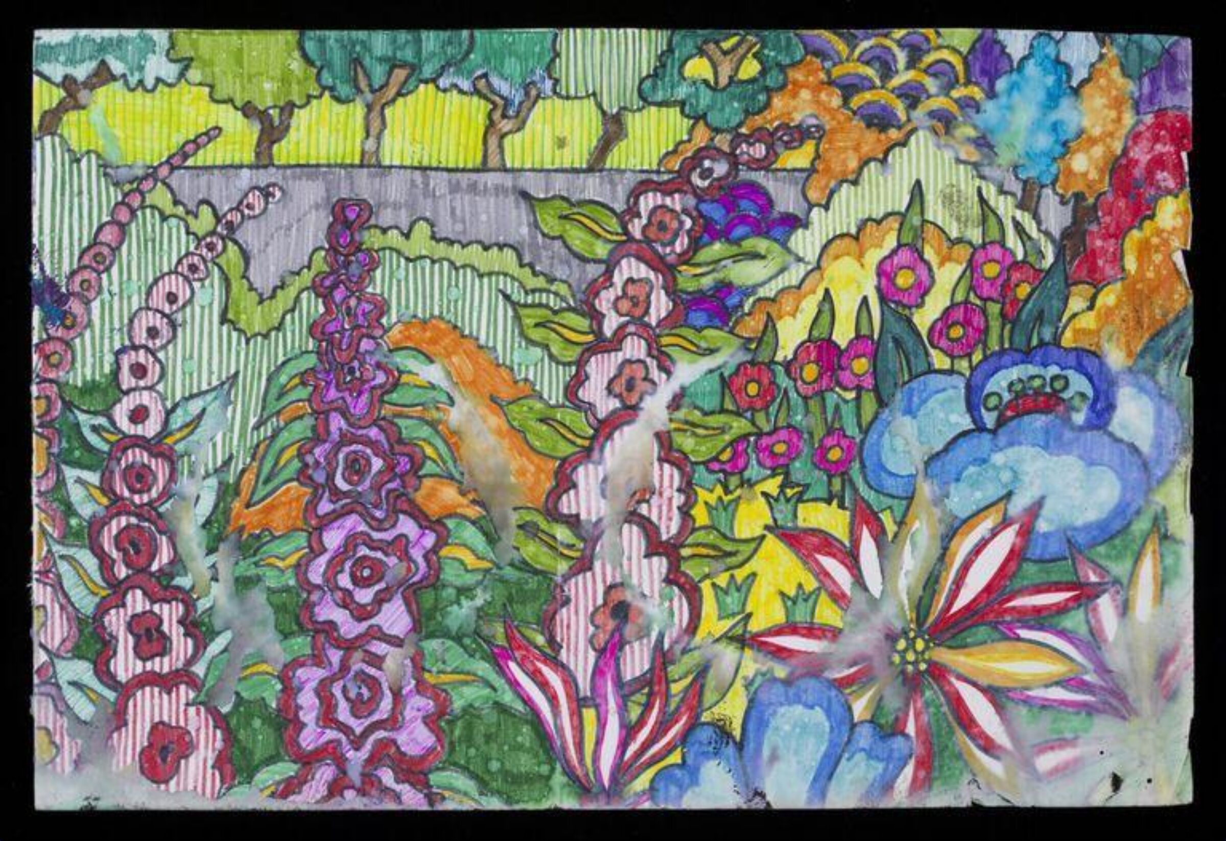 Design for mural known as 'The Secret Island', John Upton, ca. 1975-76