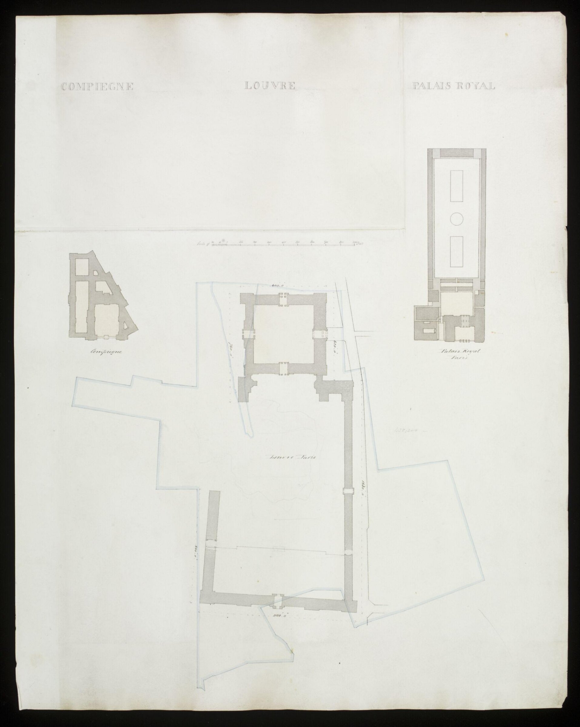Block plan of the Kensington Estate, Charles Cockerell, 1850s