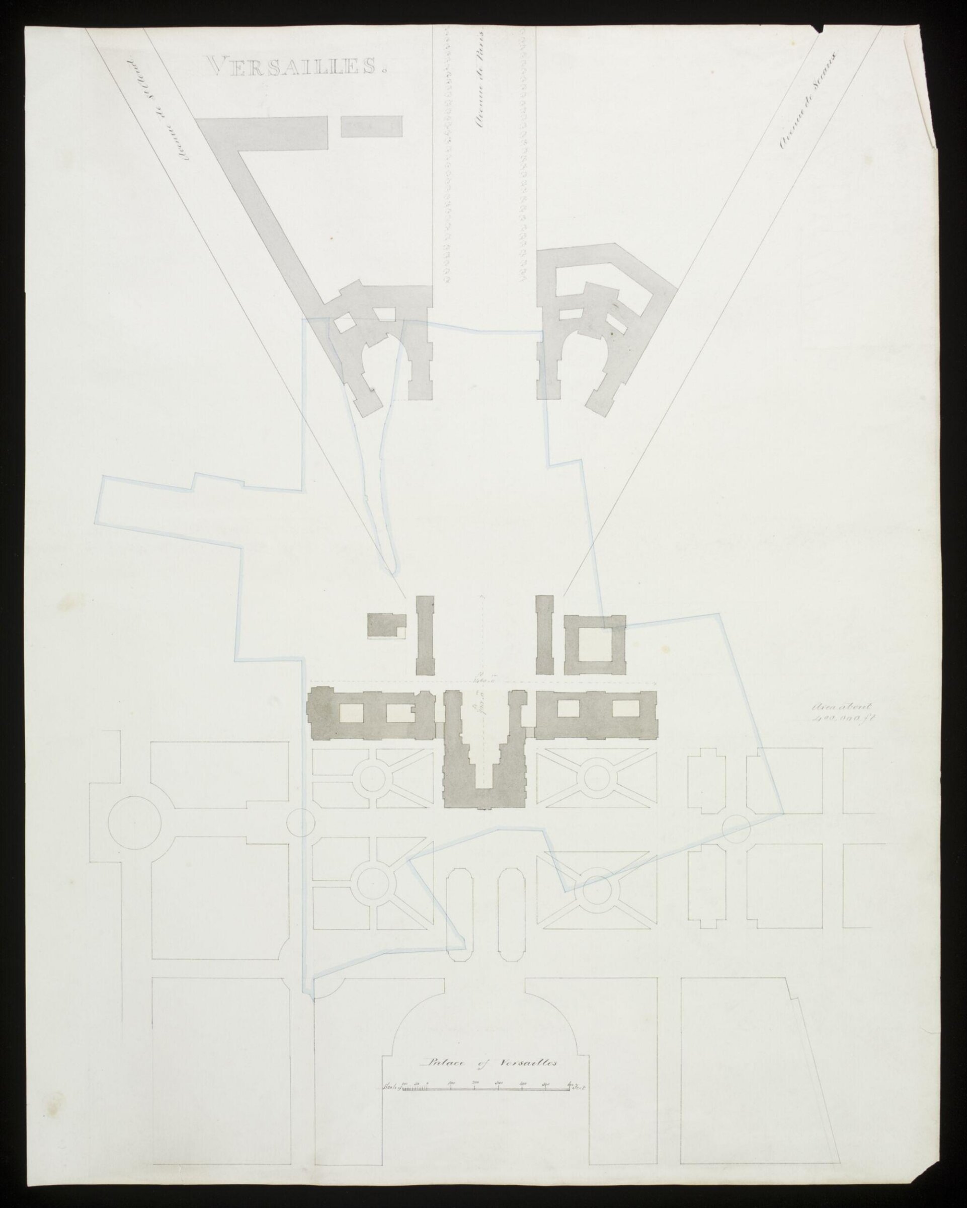 Block plan of the Kensington Estate, Charles Cockerell, 1850s