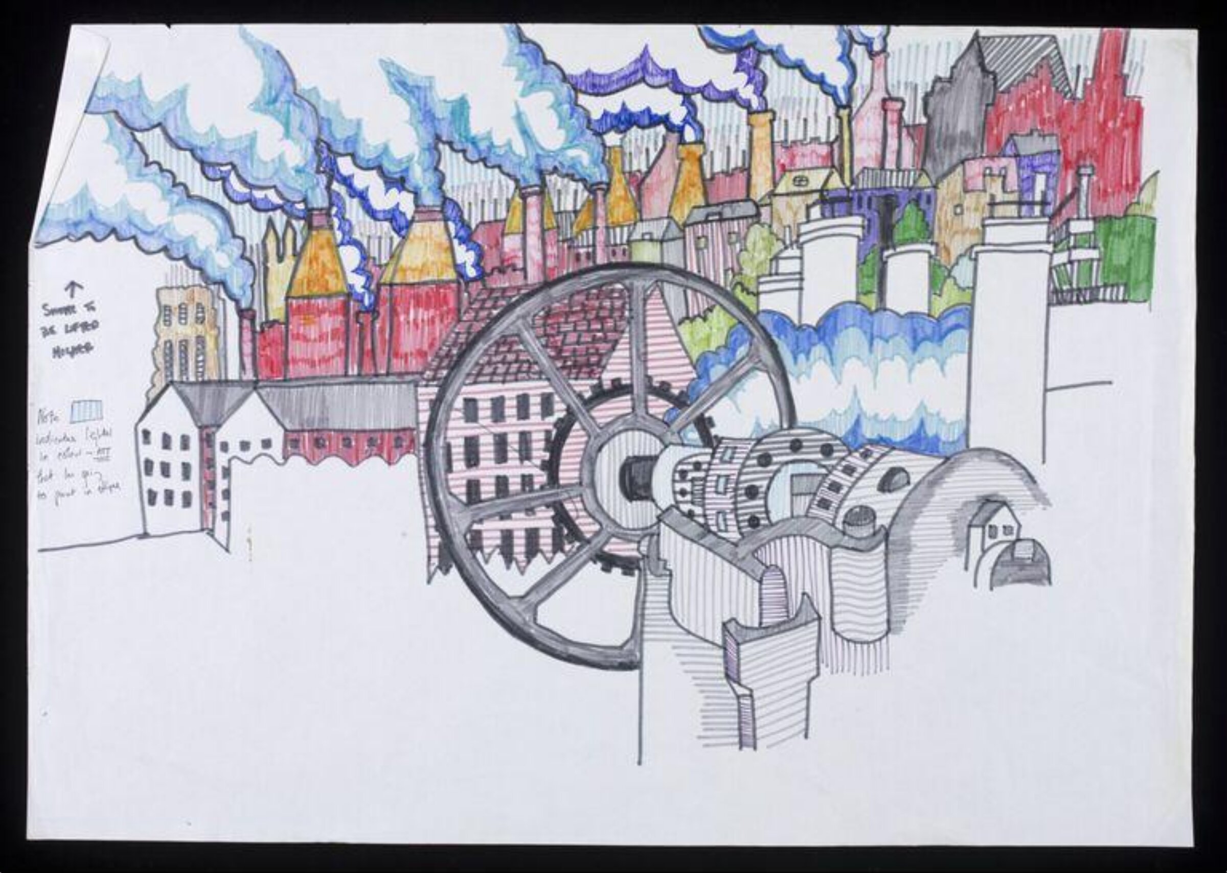 Design for mural known as 'The Secret Island', John Upton, ca. 1975-76