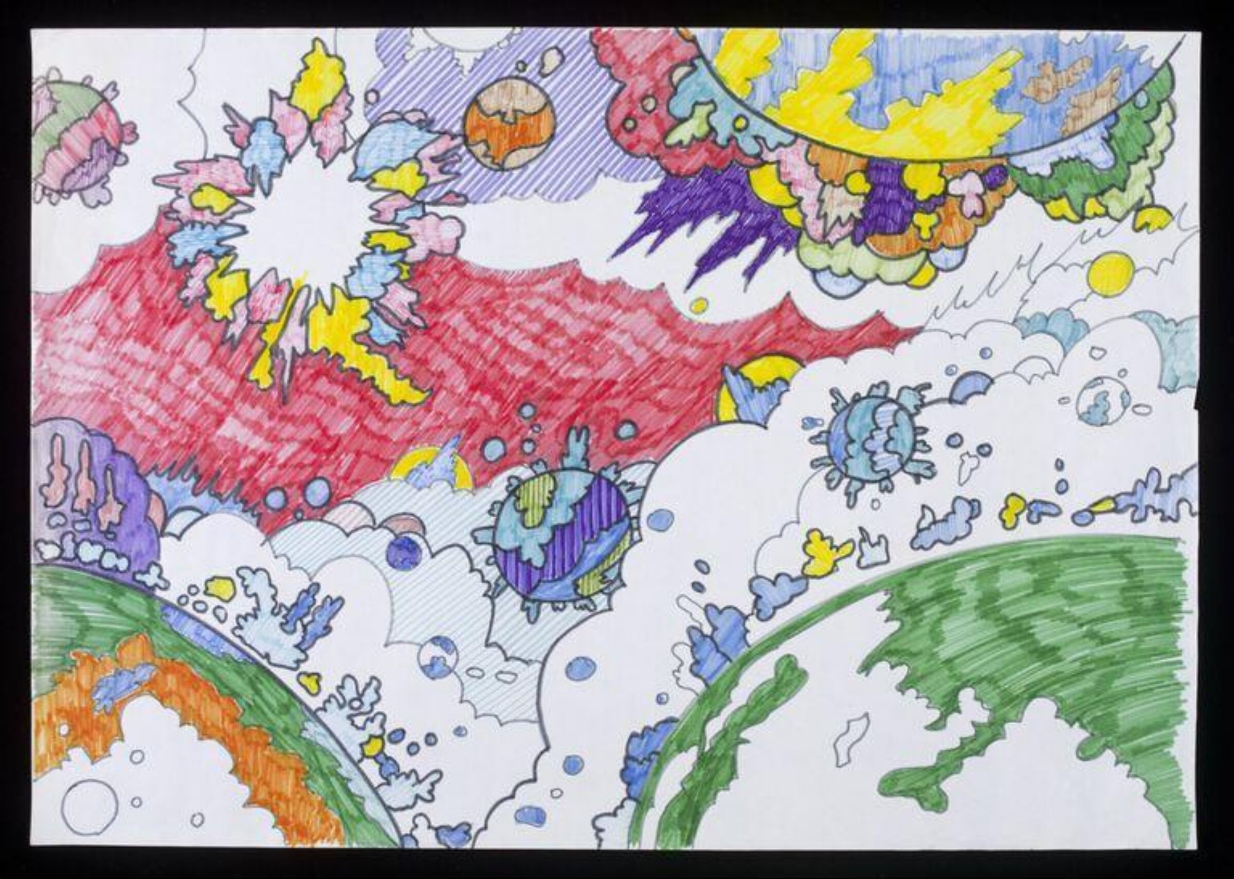 Design for mural known as 'The Secret Island', John Upton, ca. 1975-76