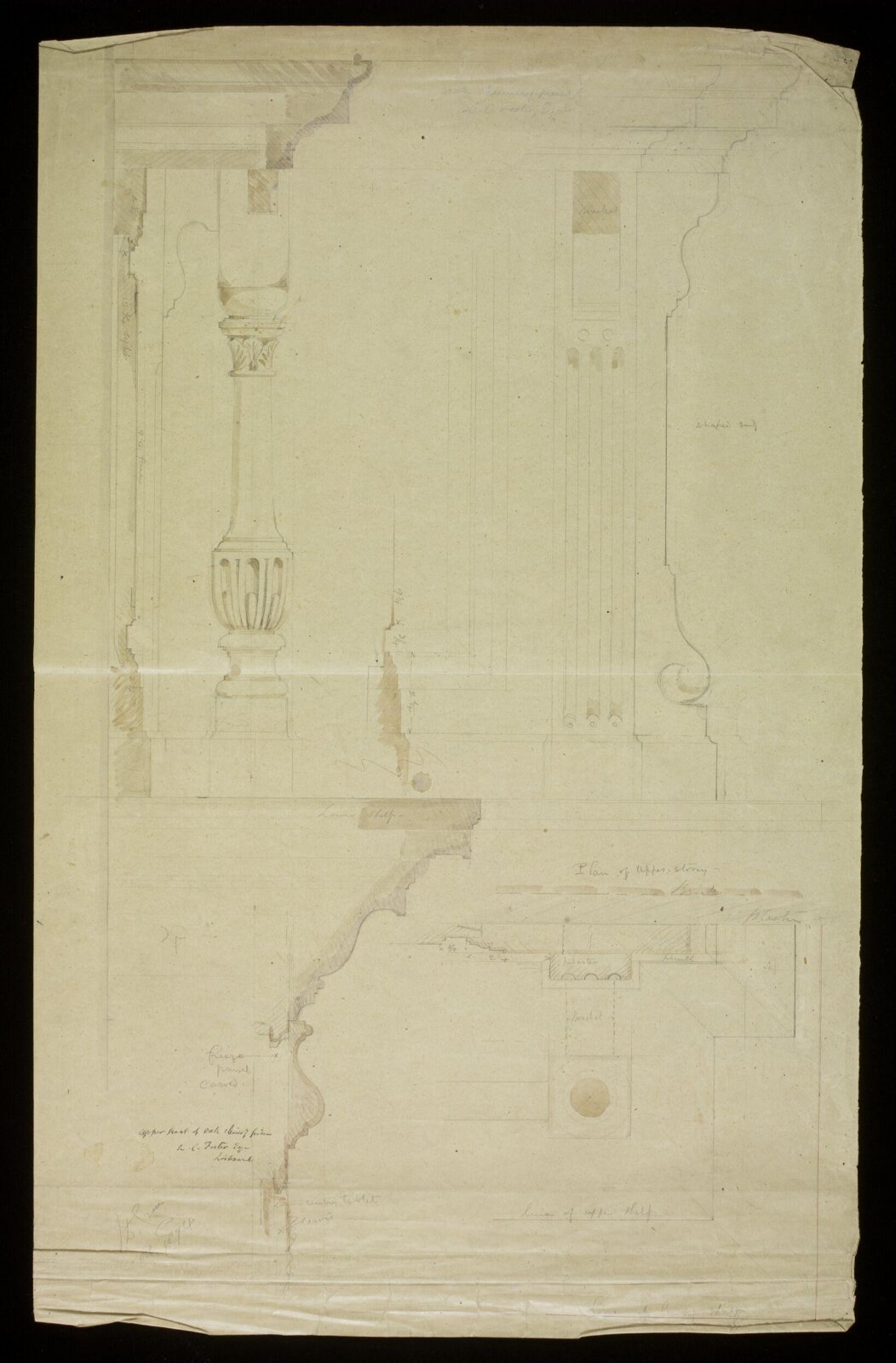 Design for a chimney-piece, John Dibblee Crace, 1894