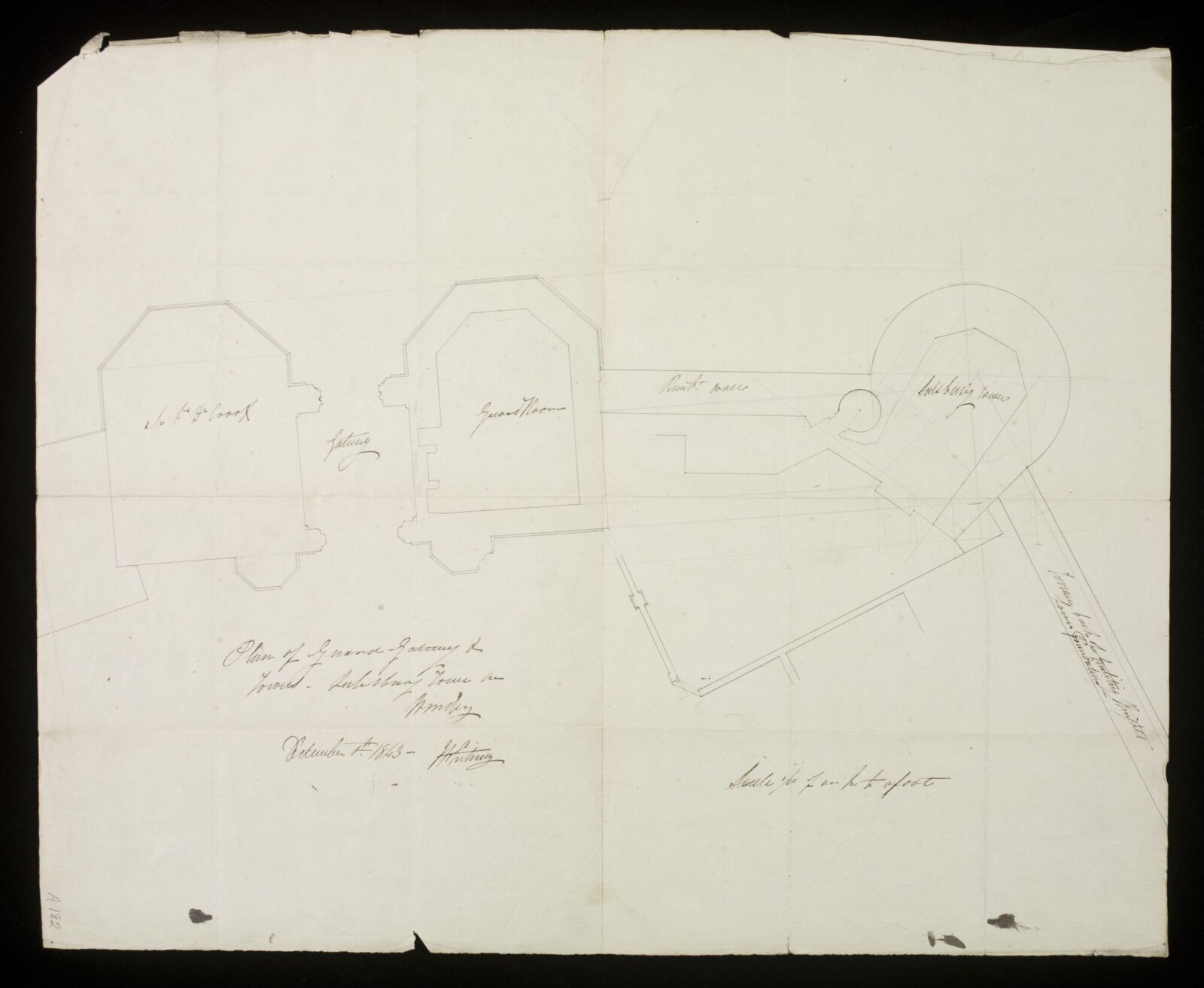 Drawing, J Whiting, 1843