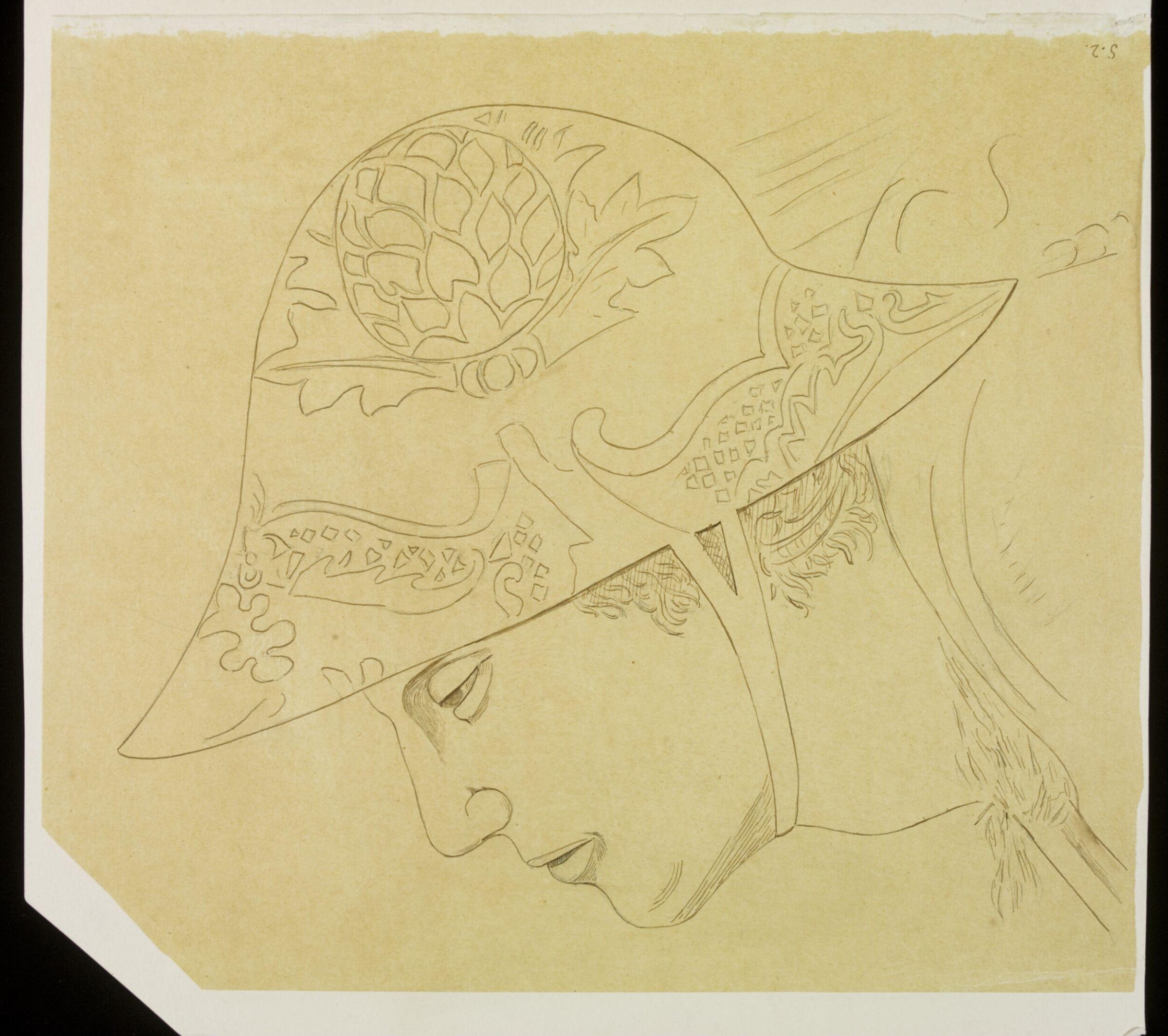 Tracing from 'Battle between Heraclius' army and Persians under Khosrau II' by Pierro Della Francesca., Austen Henry Sir GCB Layard, 19th century