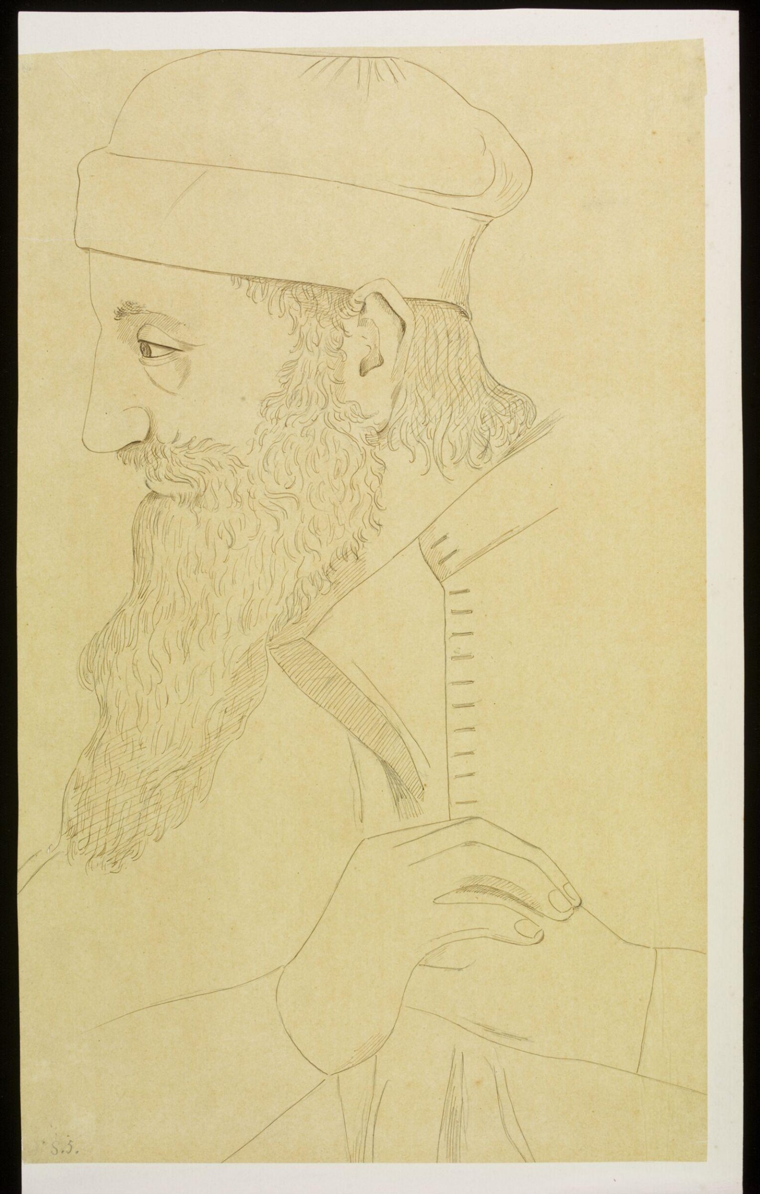Tracing from 'The Discovery and Recognition of the True Cross' by Piero della Francesca., Austen Henry Sir GCB Layard, 19th century