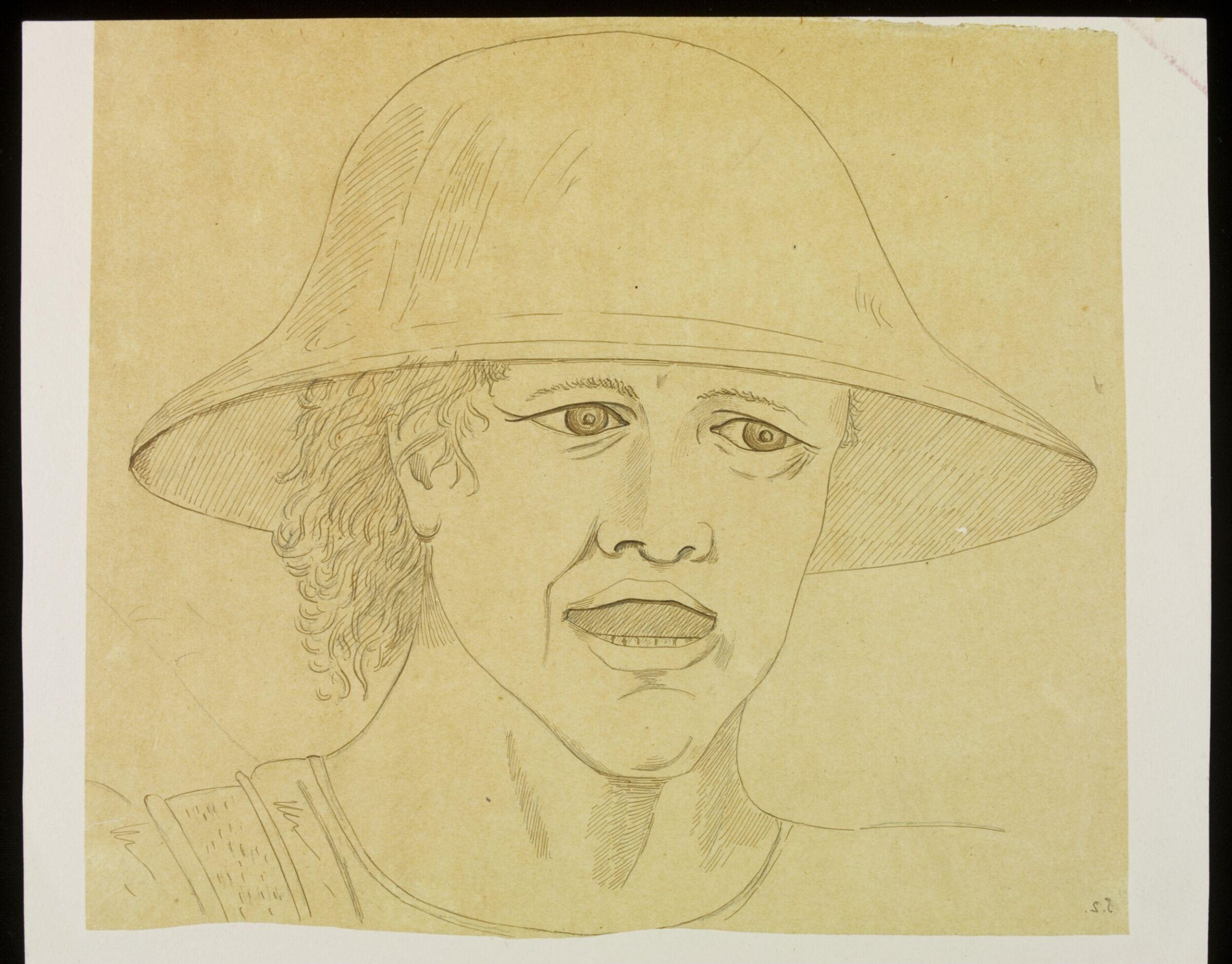 Tracing from 'Constantine's Victory over Maxentius', by Piero della Francesca., Austen Henry Sir GCB Layard, 19th century