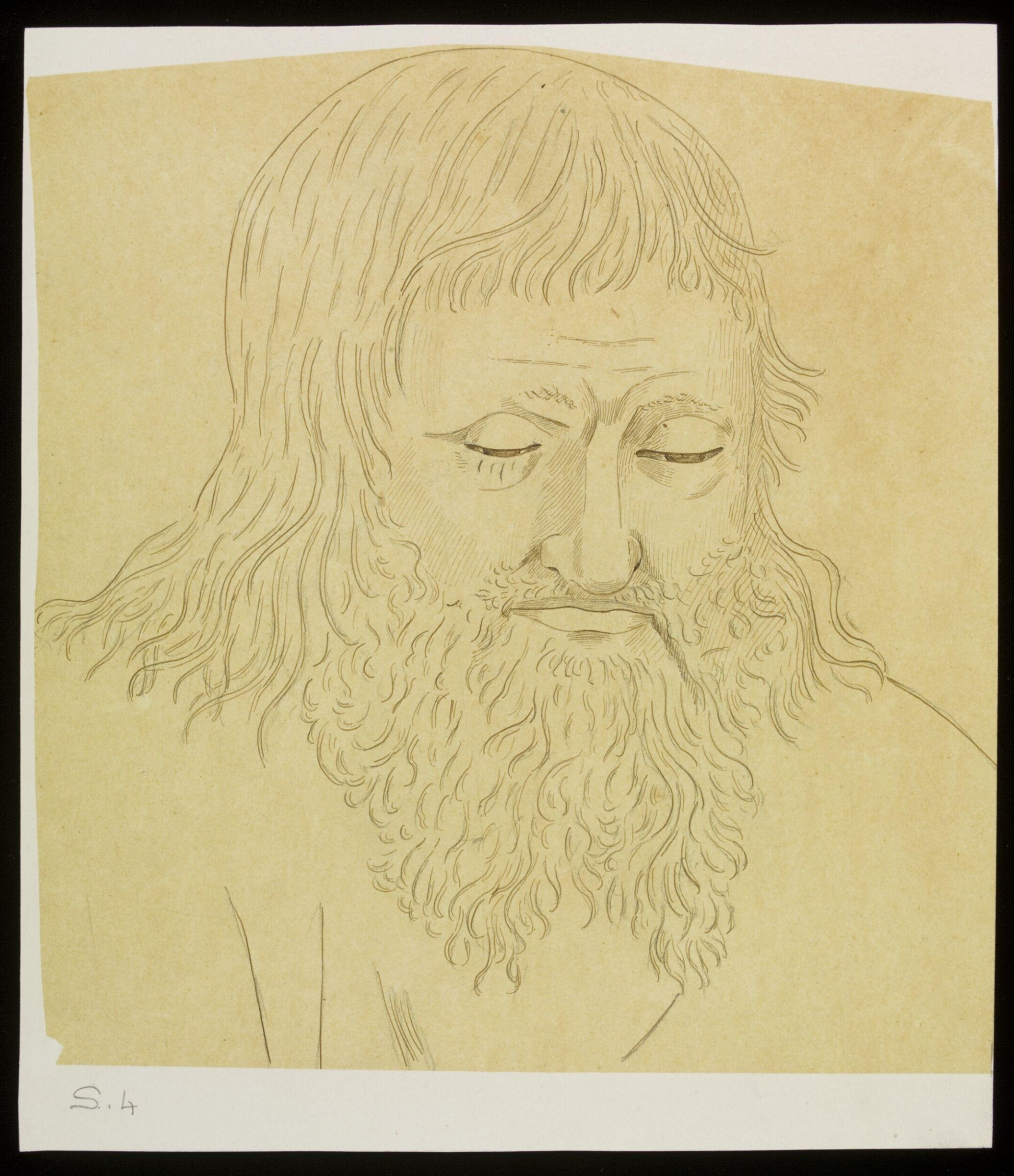 Tracing from 'The Annunciation', by Piero della Francesca., Austen Henry Sir GCB Layard, 19th century