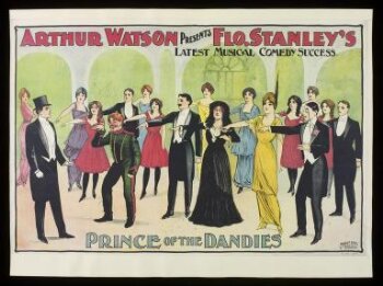 Poster for a touring production of 'Prince of the Dandies'