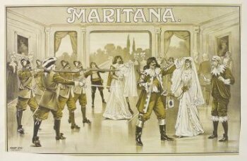 Poster for a touring production of 'Maritana'