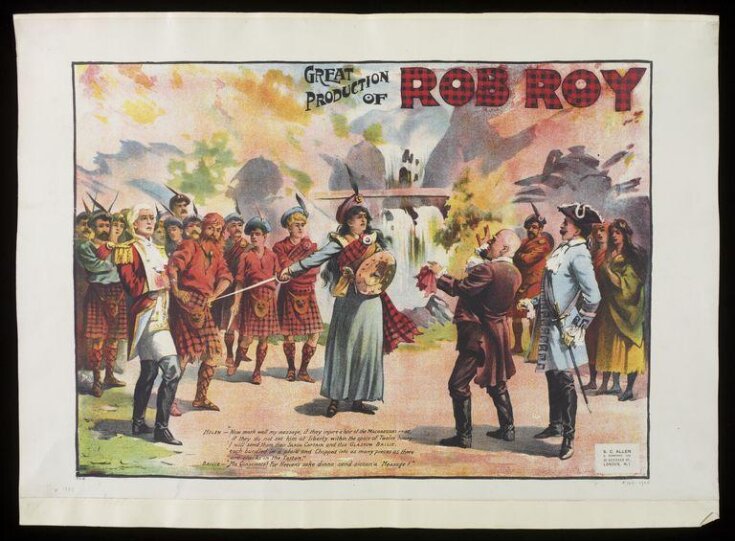 Poster for a touring production of Rob Roy top image